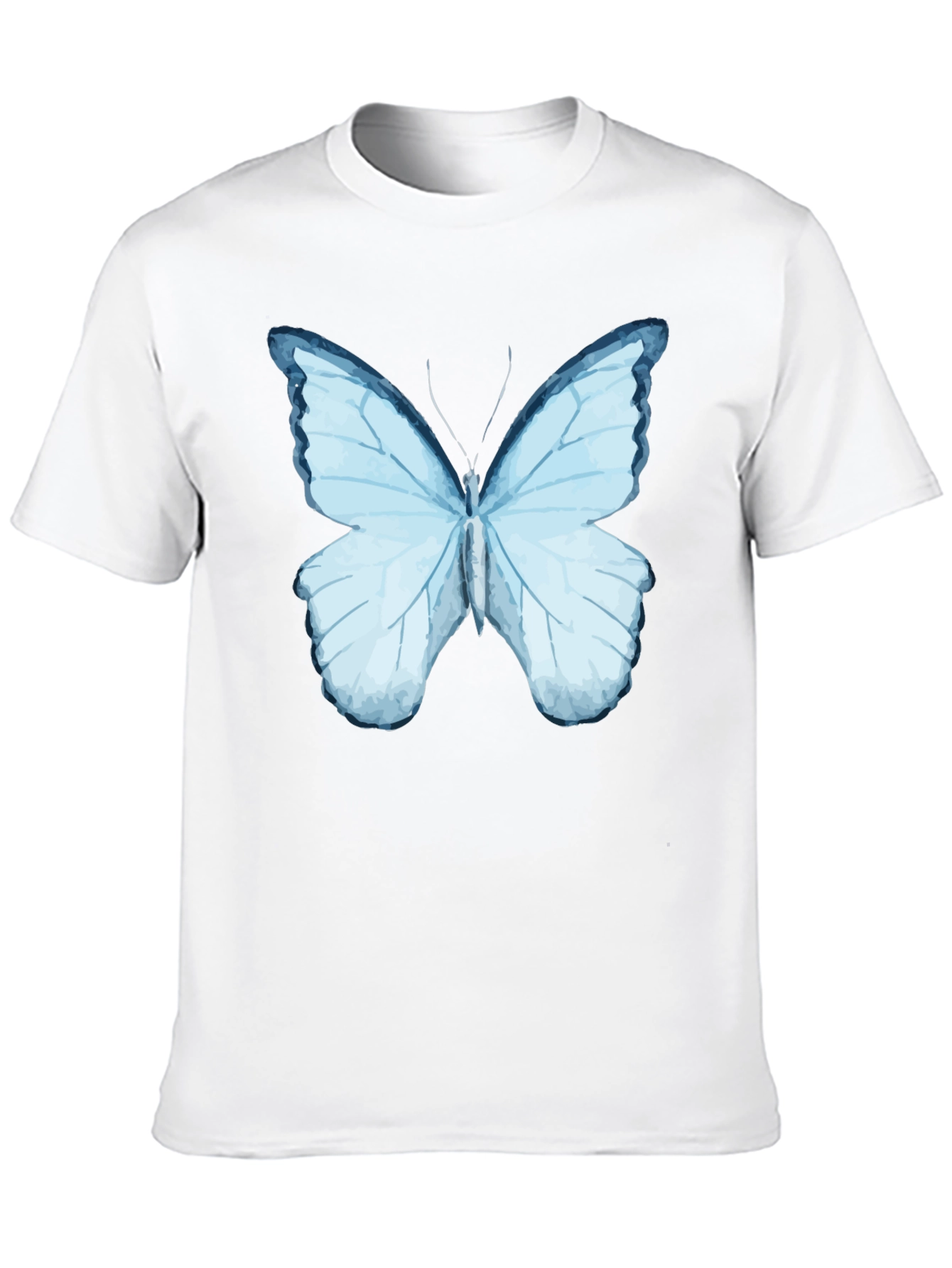 Butterfly Graphic Print Black T-Shirt