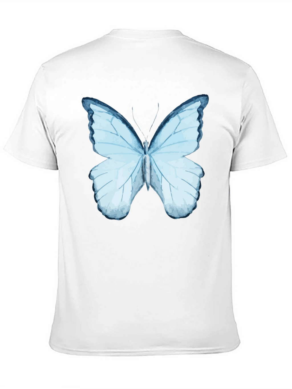 Butterfly Graphic Print Black T-Shirt