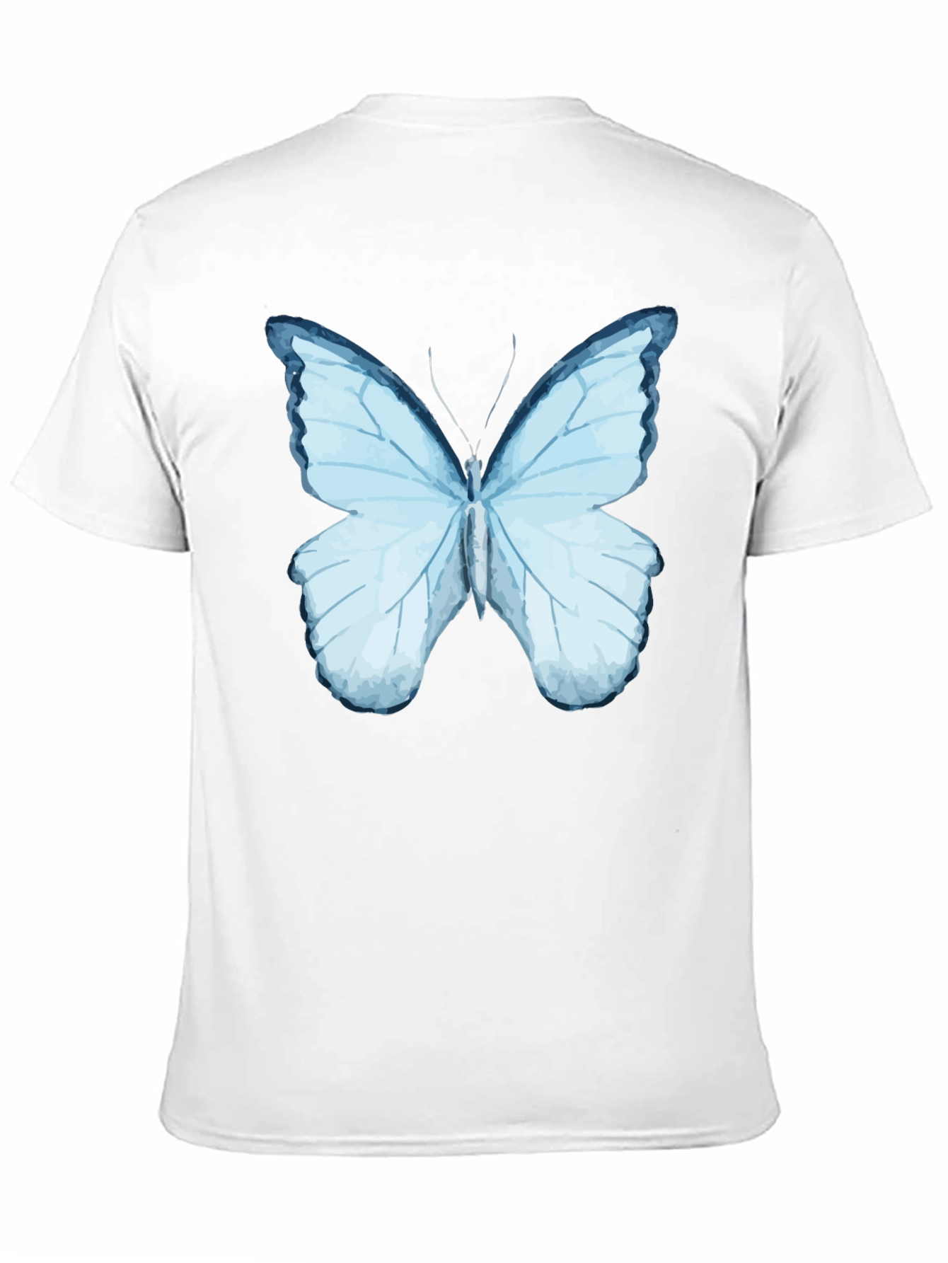 Butterfly Graphic Print Black T-Shirt