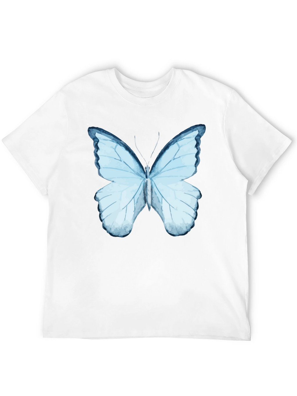 Butterfly Graphic Print Black T-Shirt