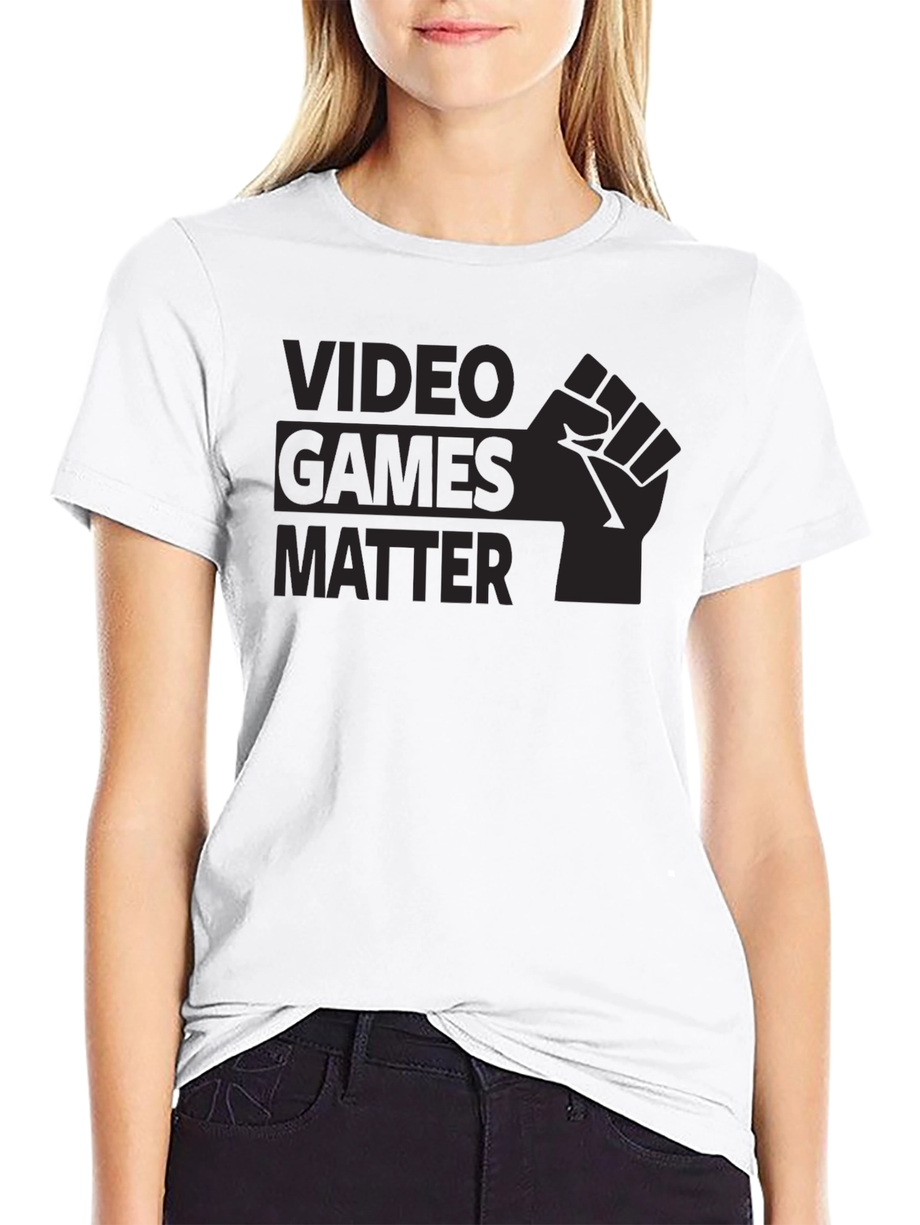 Video Games Matter Black Graphic Tee