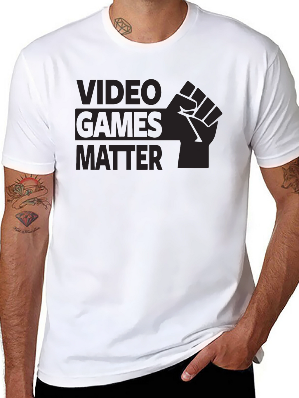 Video Games Matter Black Graphic Tee
