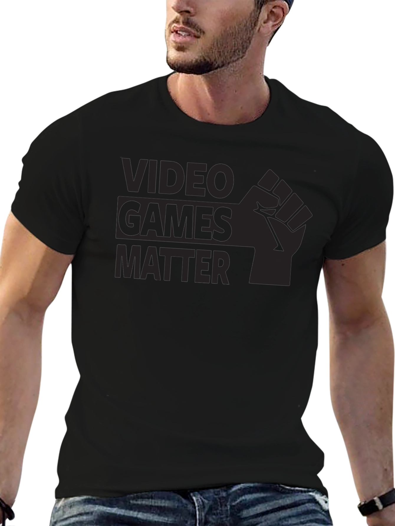 Video Games Matter Black Graphic Tee