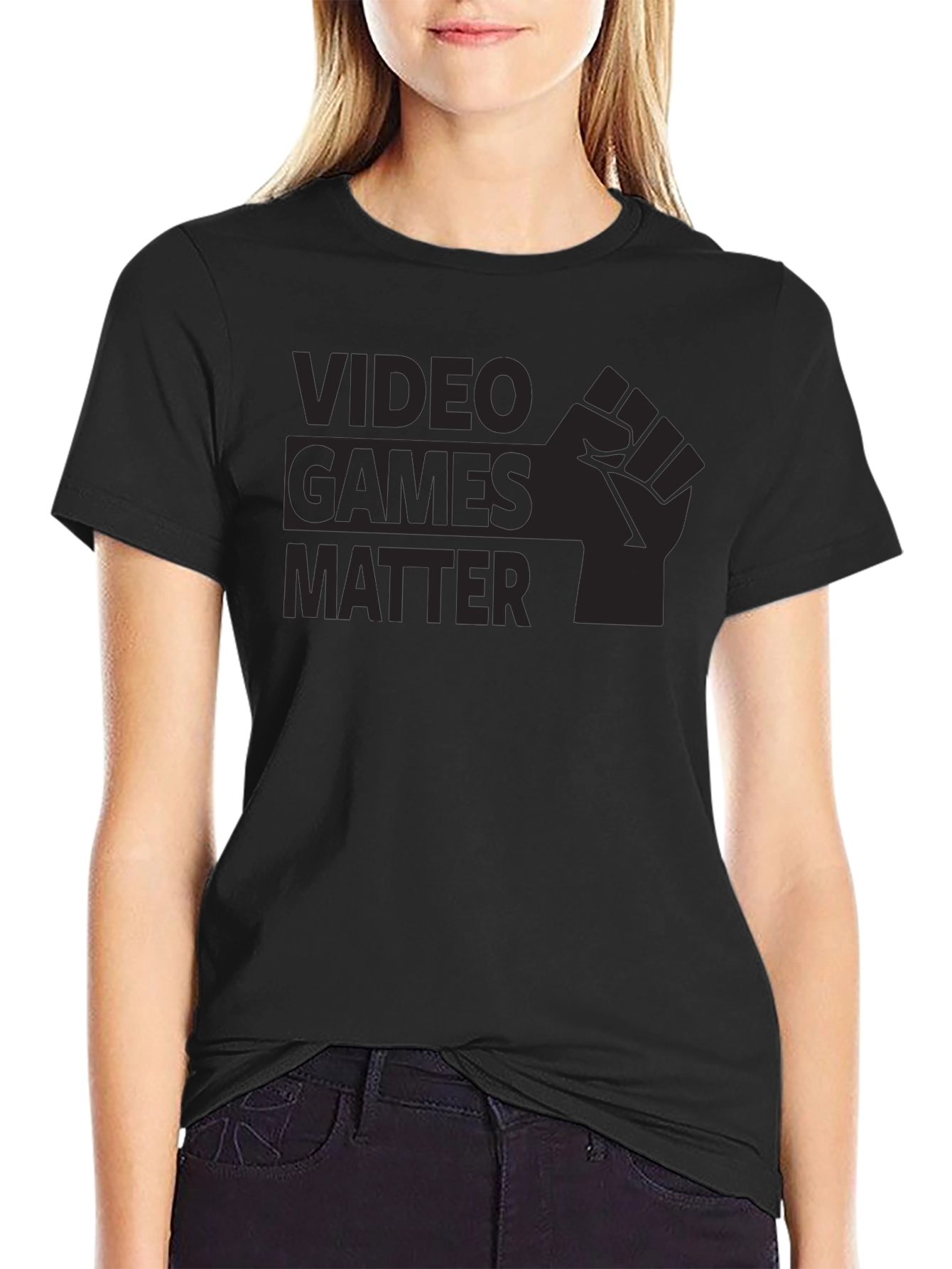 Video Games Matter Black Graphic Tee