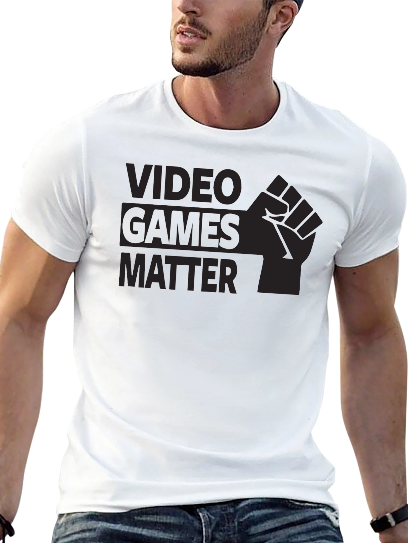 Video Games Matter Black Graphic Tee