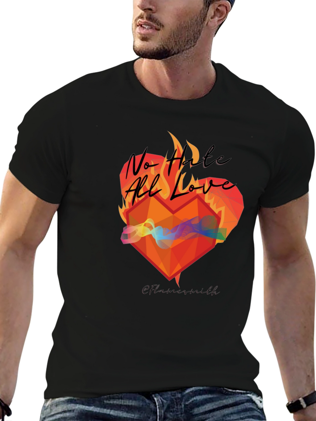 No Hate All Love Graphic T-Shirt