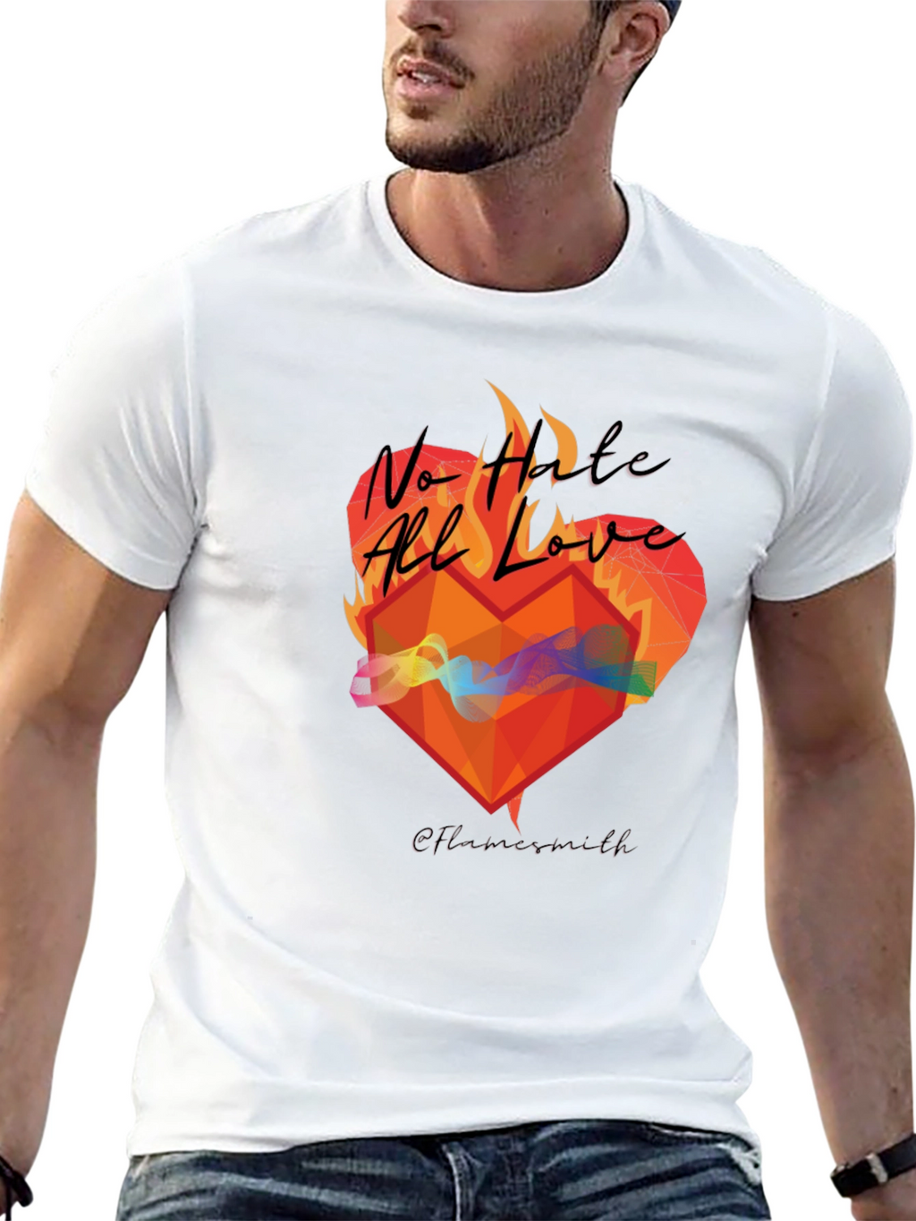 No Hate All Love Graphic T-Shirt