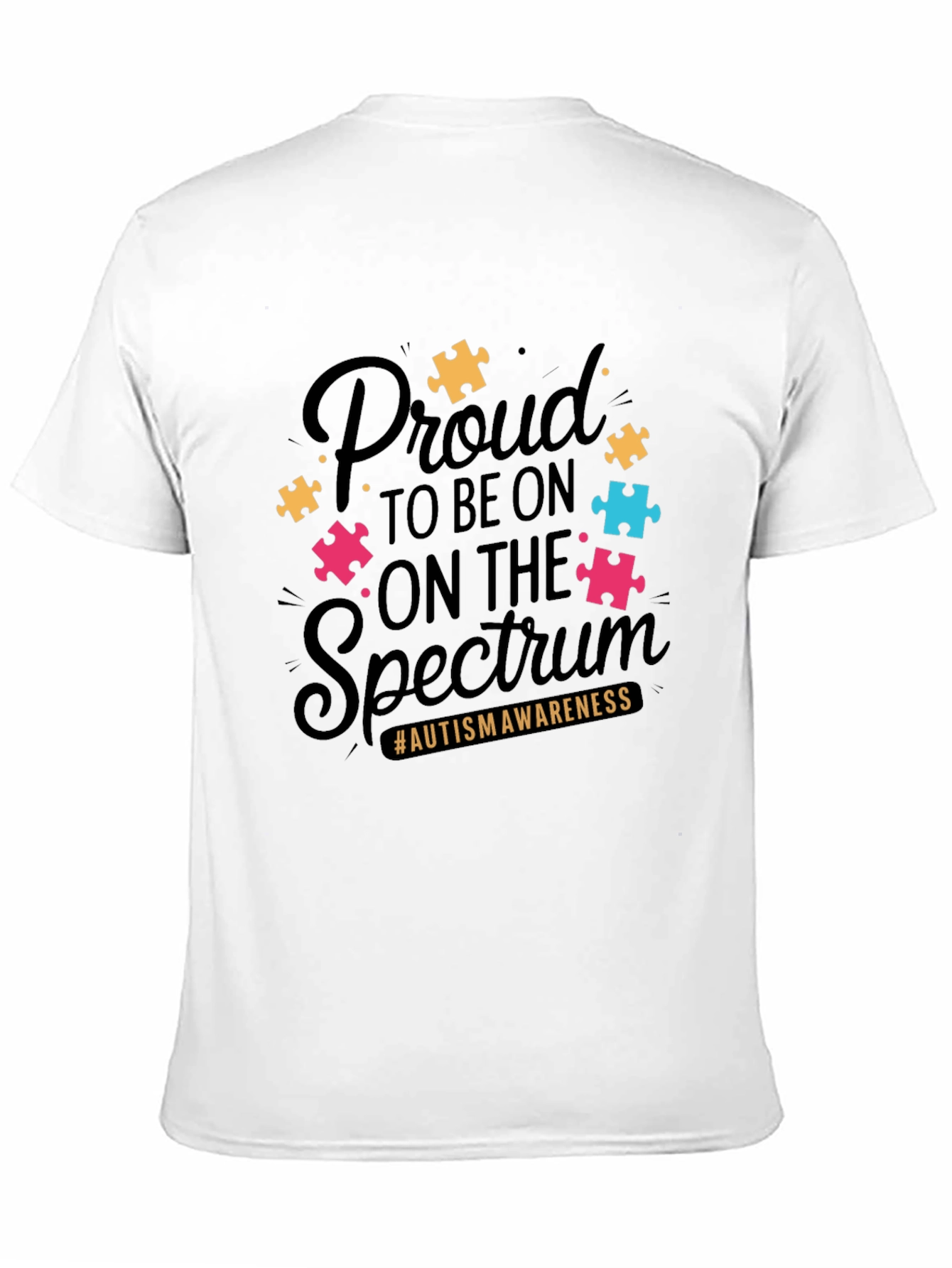 Autism Awareness T-Shirt - Proud to be on the Spectrum