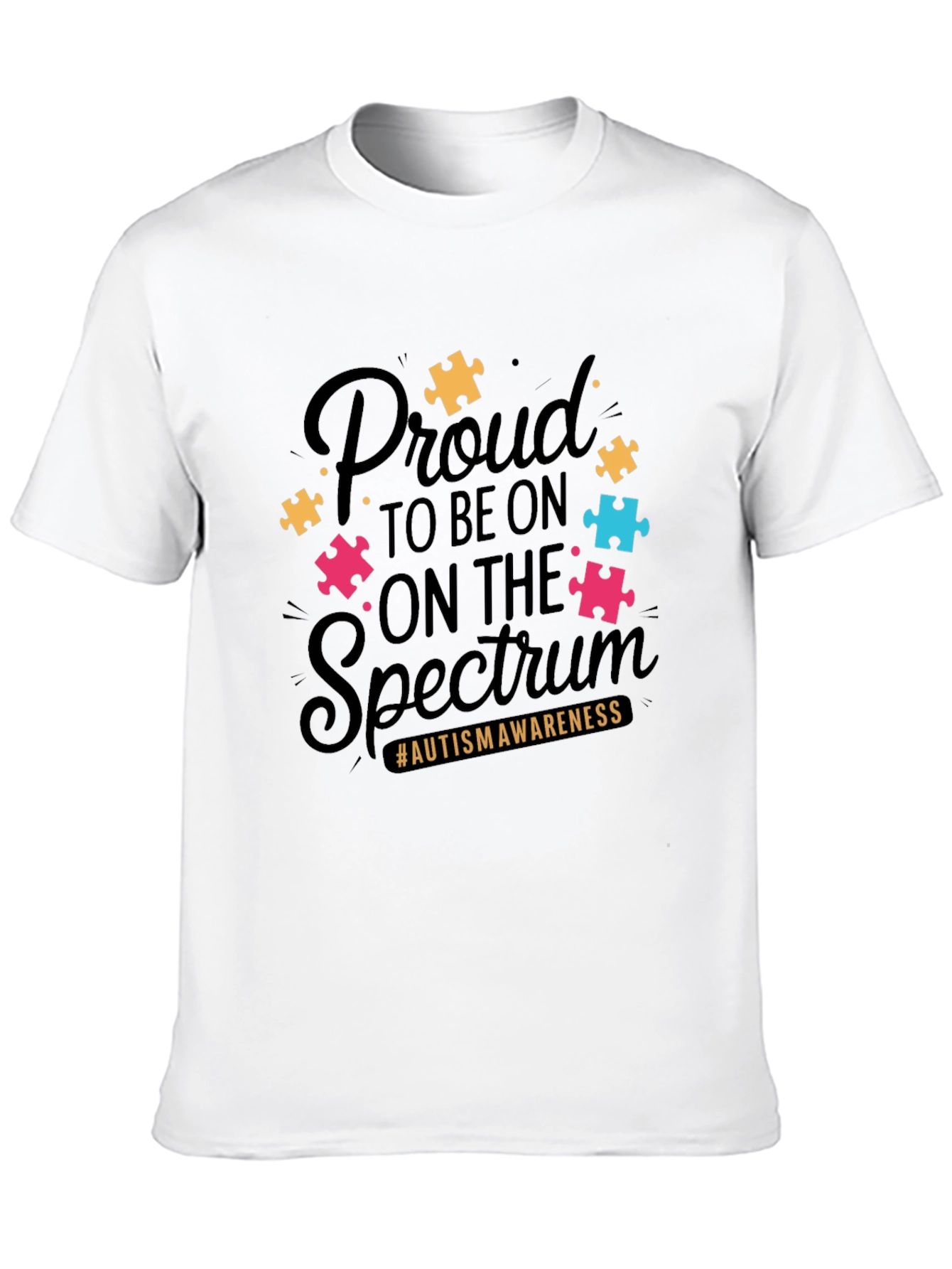 Autism Awareness T-Shirt - Proud to be on the Spectrum