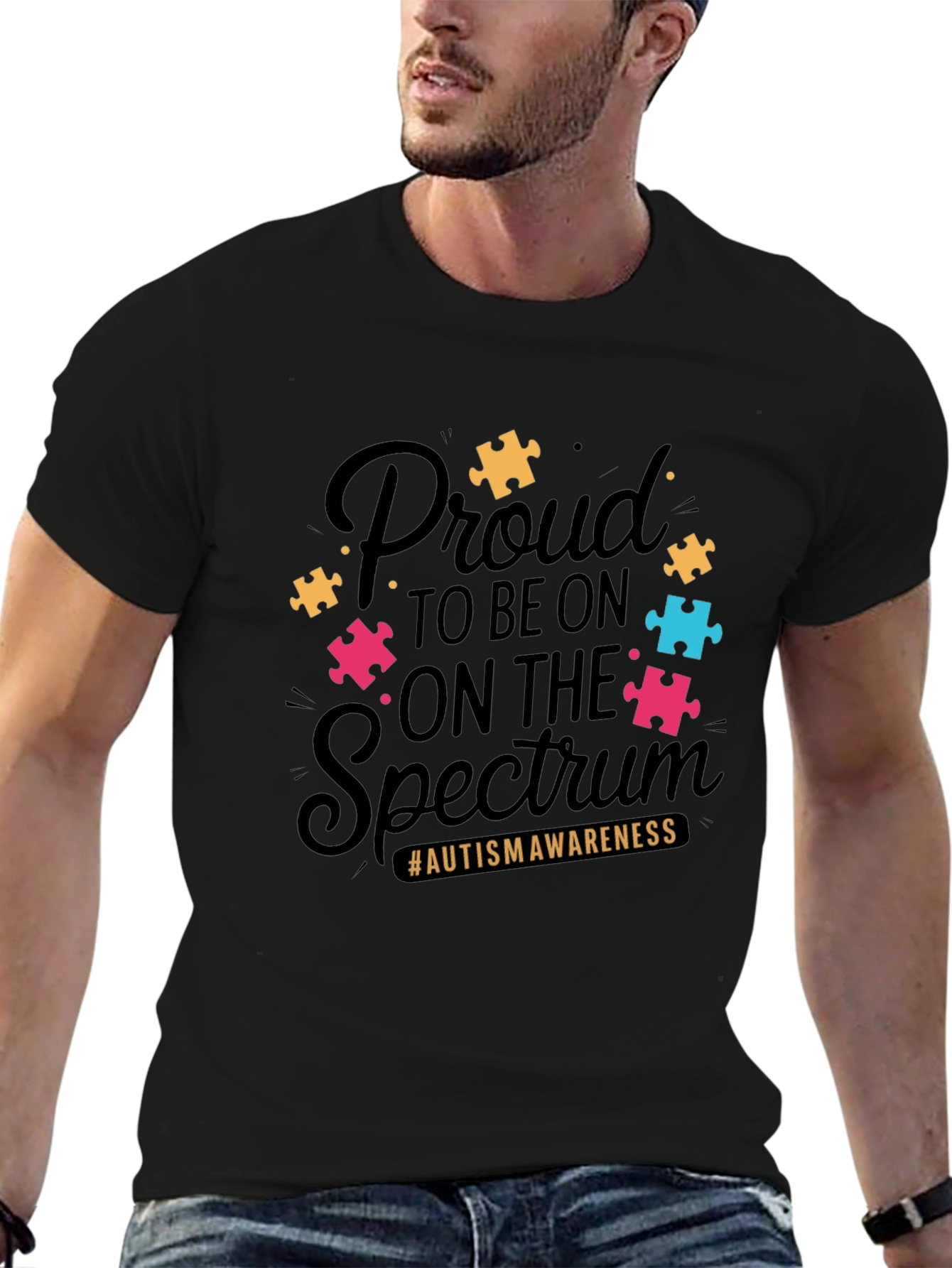 Autism Awareness T-Shirt - Proud to be on the Spectrum