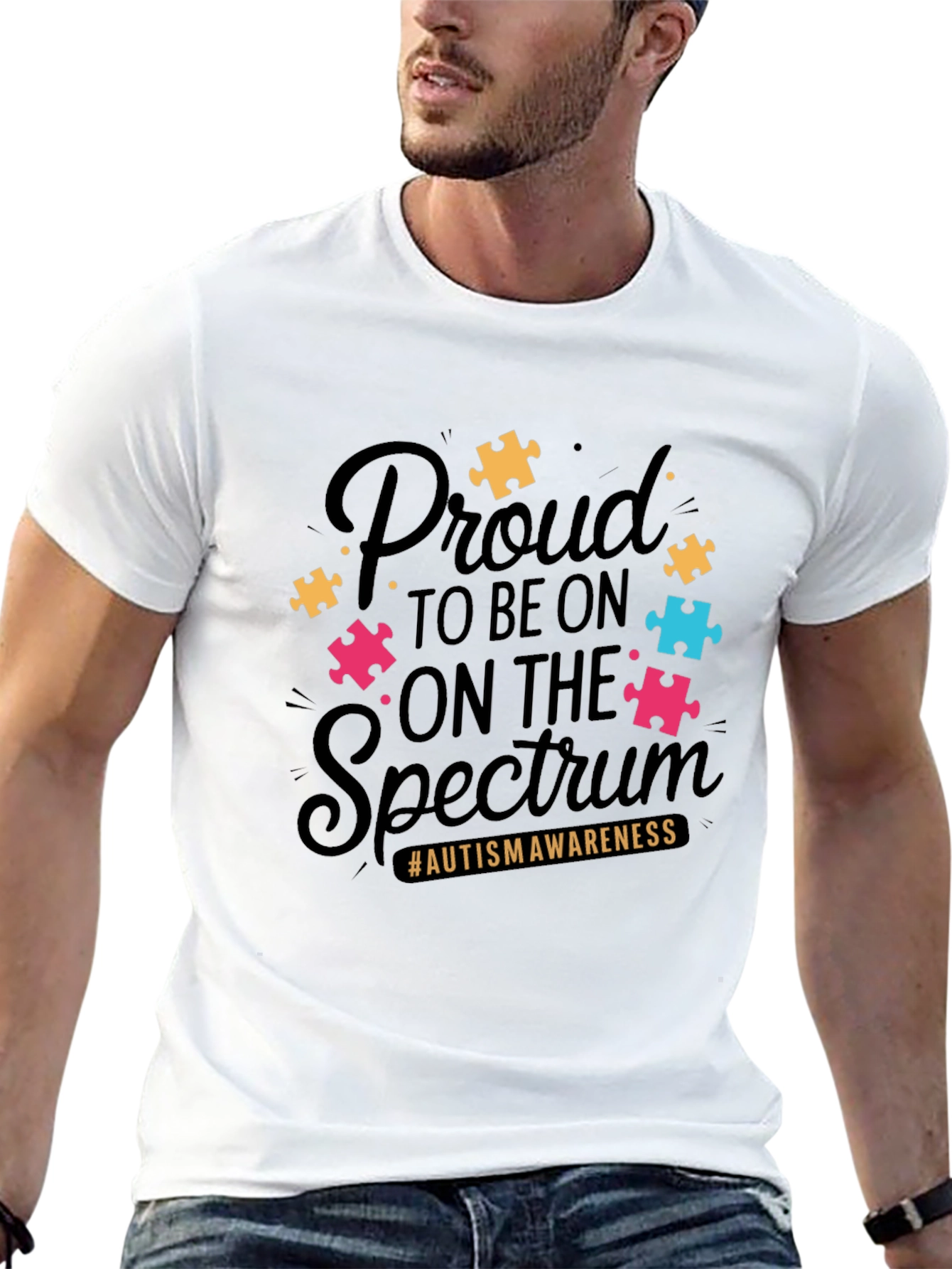 Autism Awareness T-Shirt - Proud to be on the Spectrum