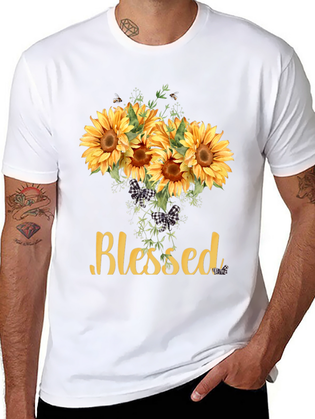 Blessed Sunflower Graphic Tee - Unisex Soft Cotton