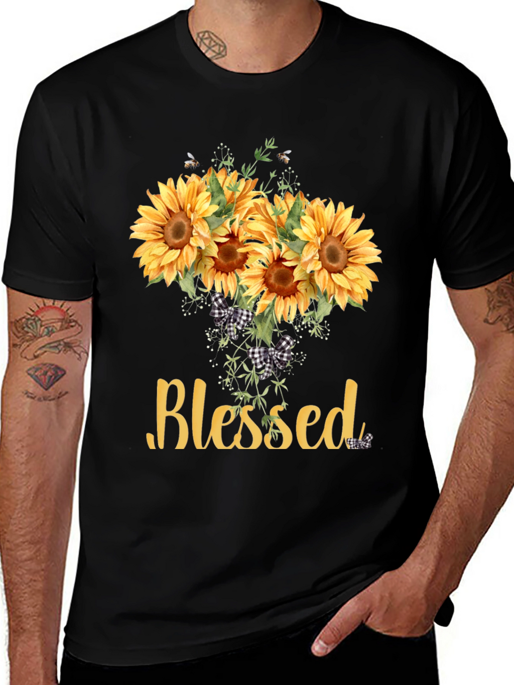 Blessed Sunflower Graphic Tee - Unisex Soft Cotton