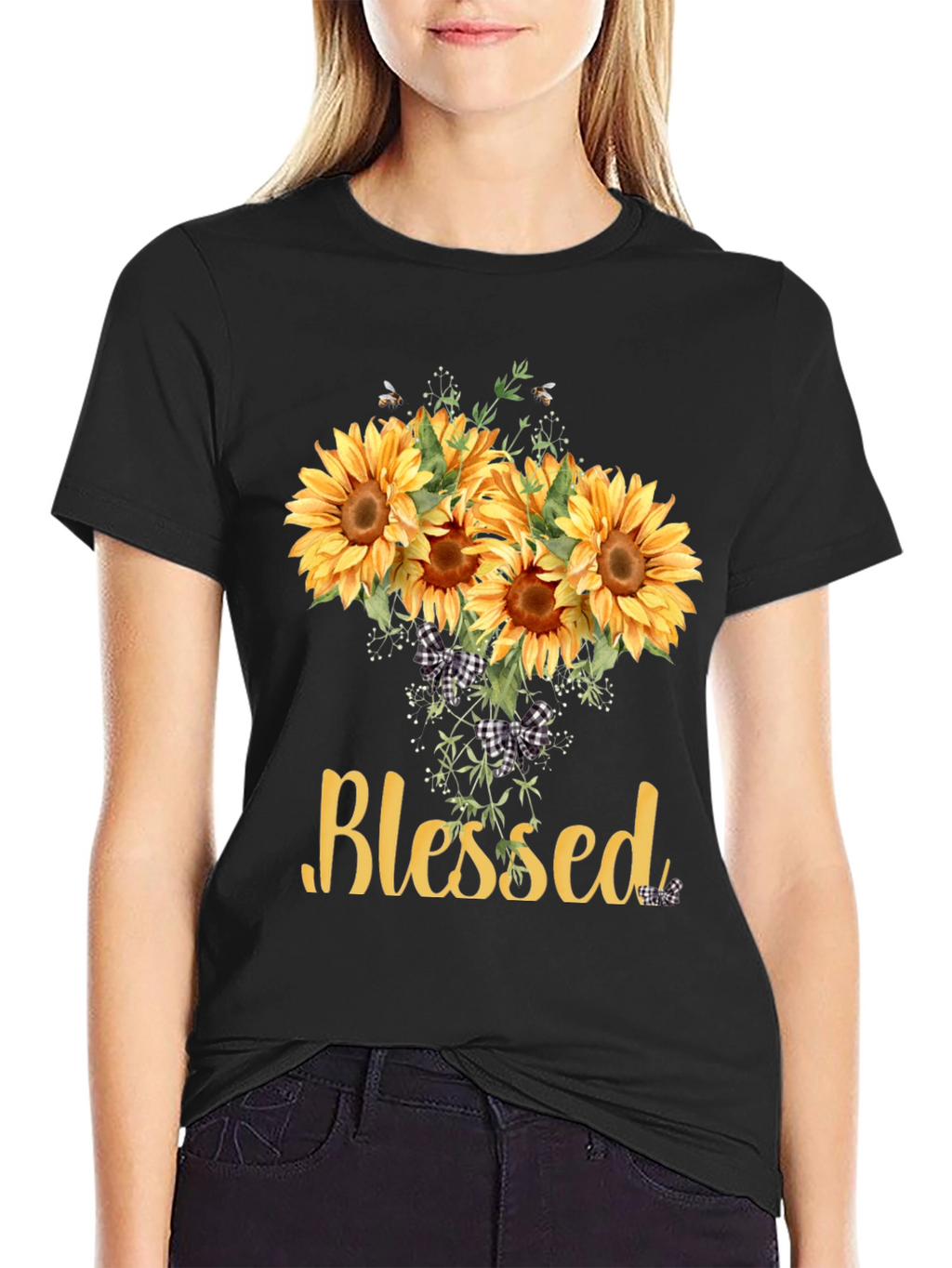 Blessed Sunflower Graphic Tee - Unisex Soft Cotton