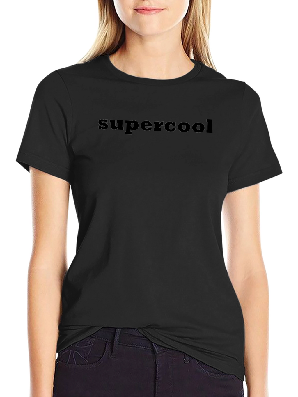 Supercool Black T-Shirt - Classic Style