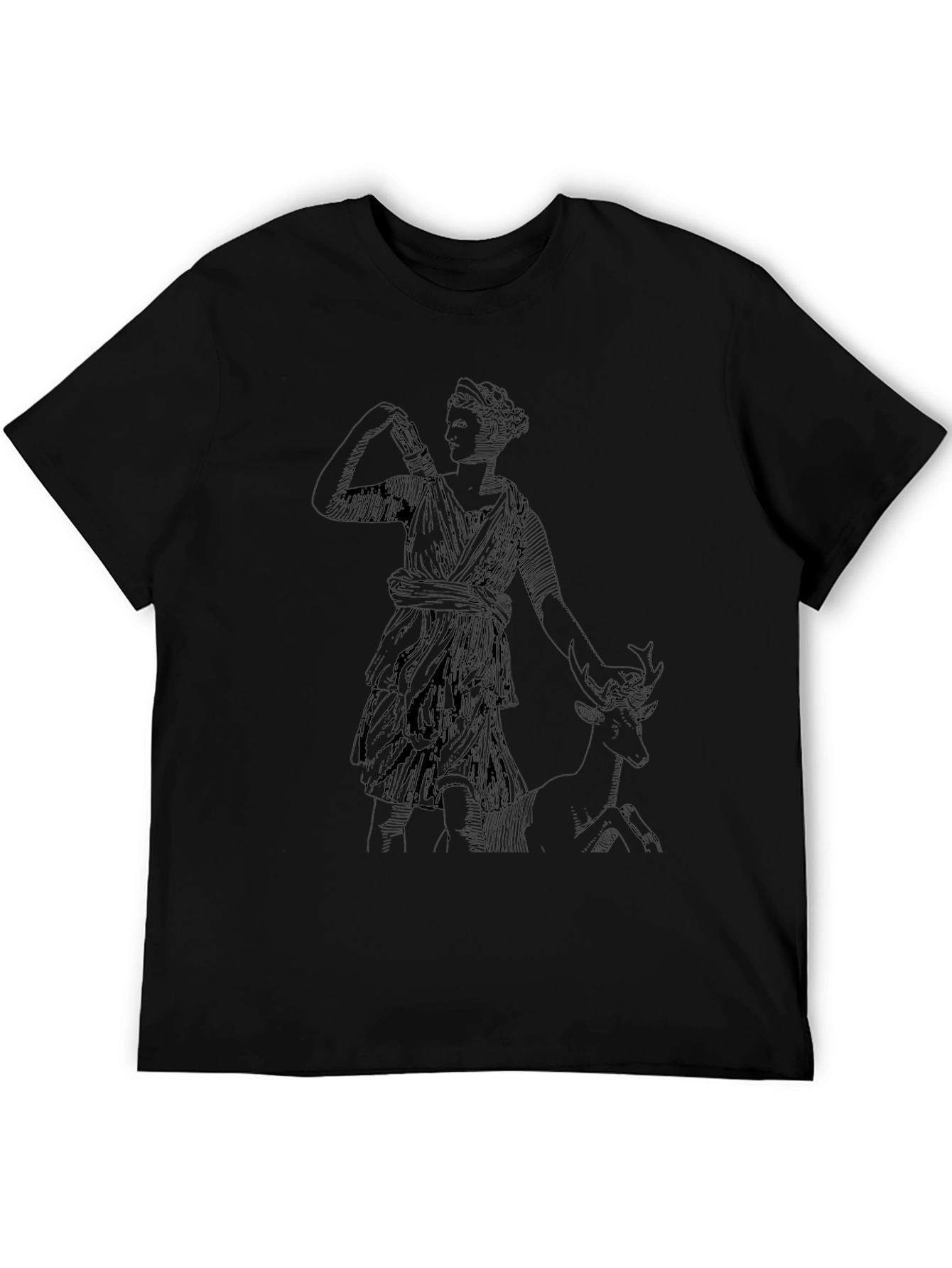 Artemis Graphic Tee - Black Casual Comfort