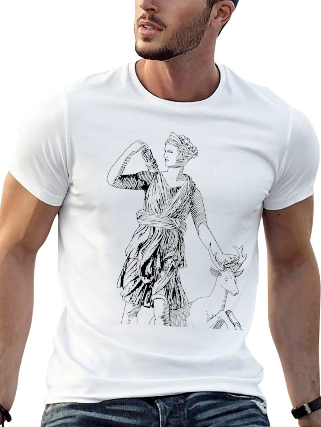 Artemis Graphic Tee - Black Casual Comfort