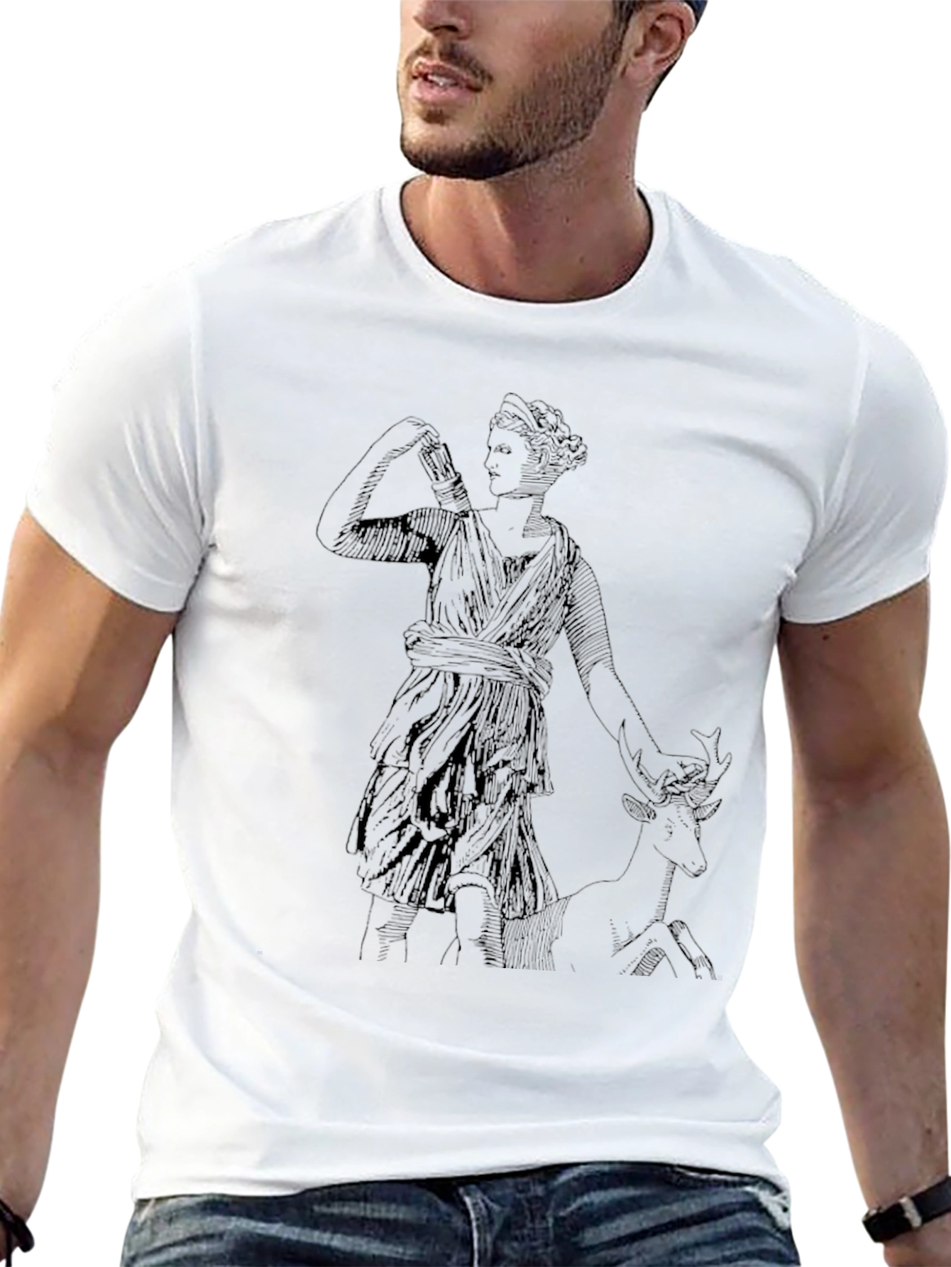 Artemis Graphic Tee - Black Casual Comfort