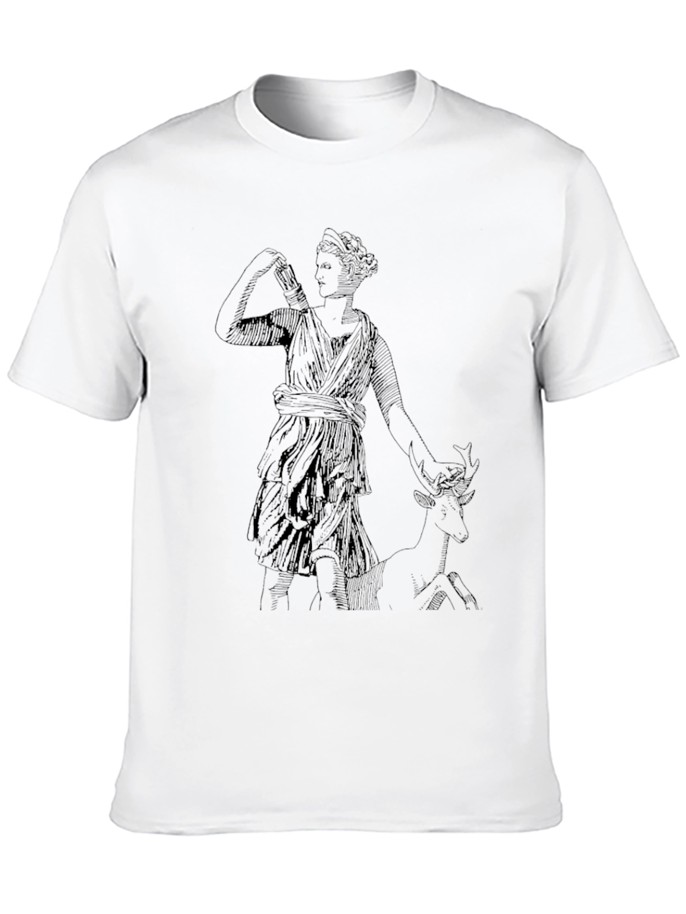 Artemis Graphic Tee - Black Casual Comfort