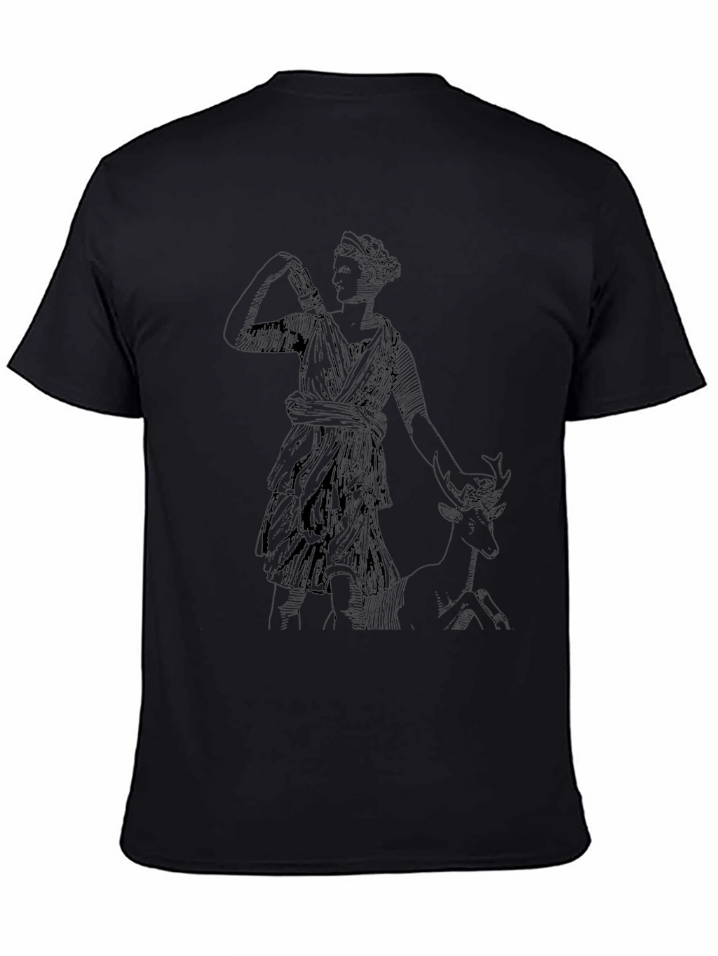 Artemis Graphic Tee - Black Casual Comfort