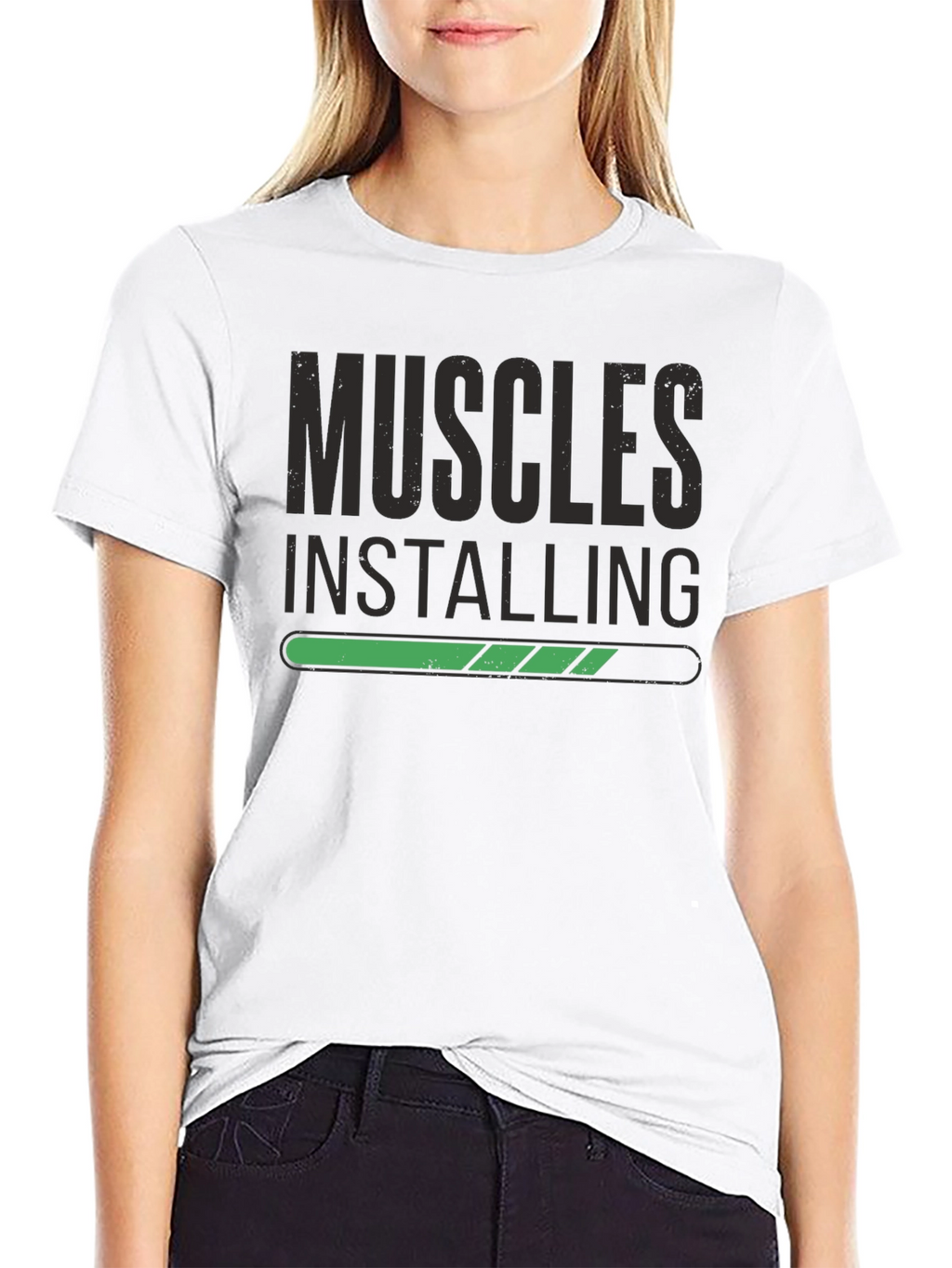 Muscles Installing Mens T-Shirt
