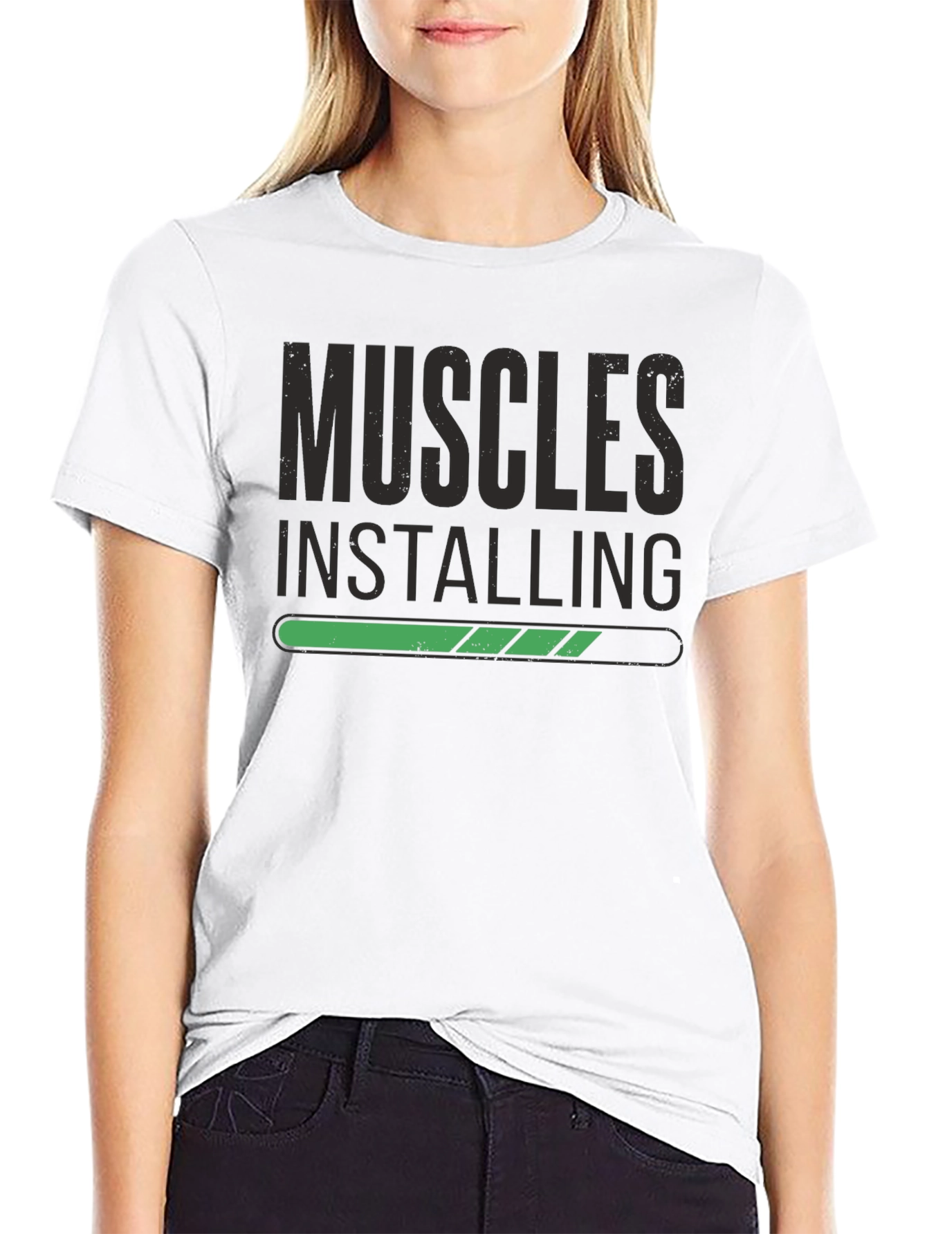Muscles Installing Mens T-Shirt