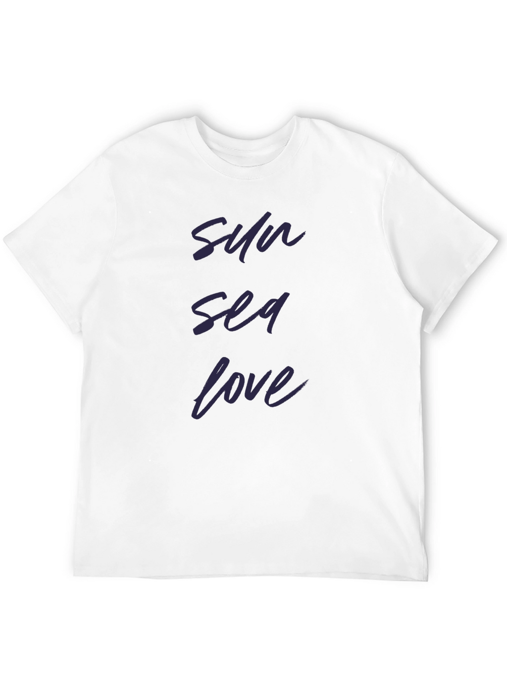 Sun Sea Love Black T-Shirt