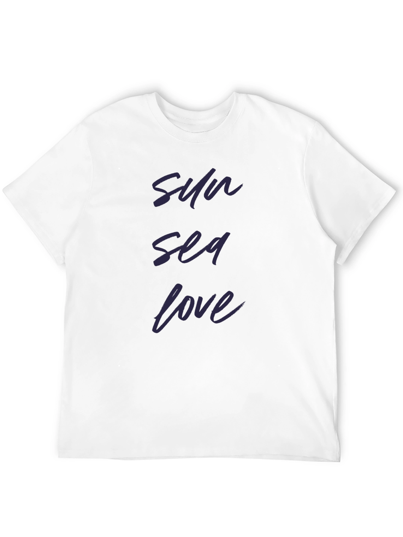 Sun Sea Love Black T-Shirt