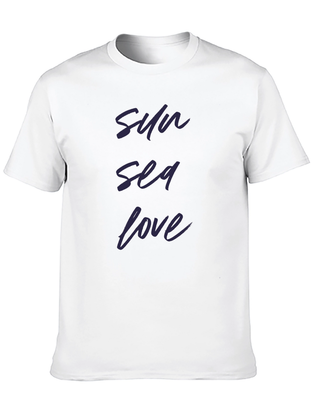 Sun Sea Love Black T-Shirt