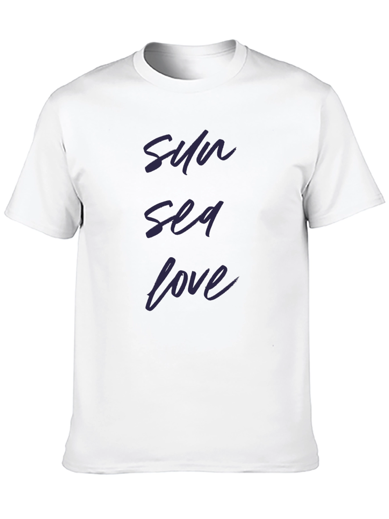 Sun Sea Love Black T-Shirt