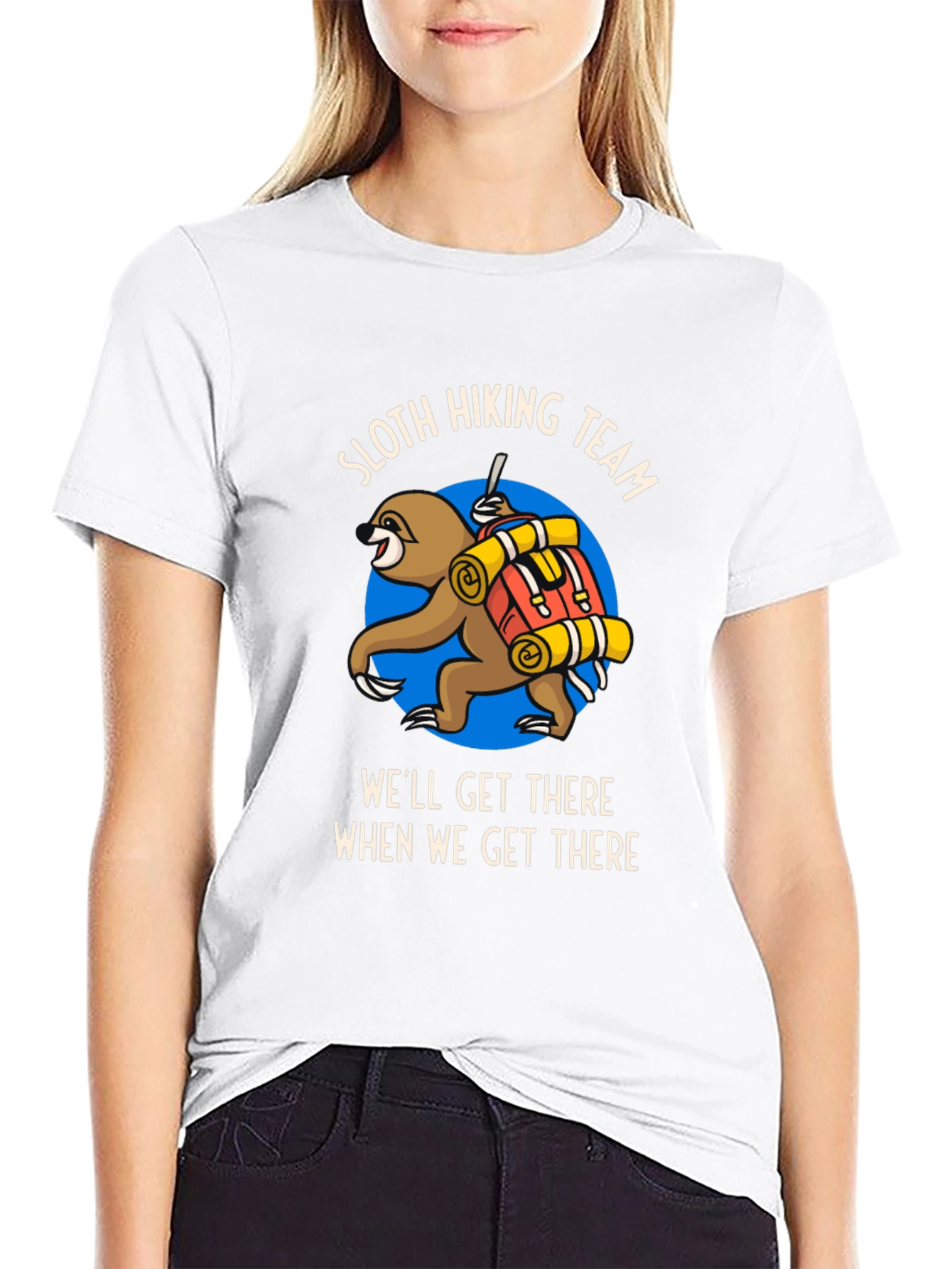 Sloth Hiking Team T-Shirt - Well Get There