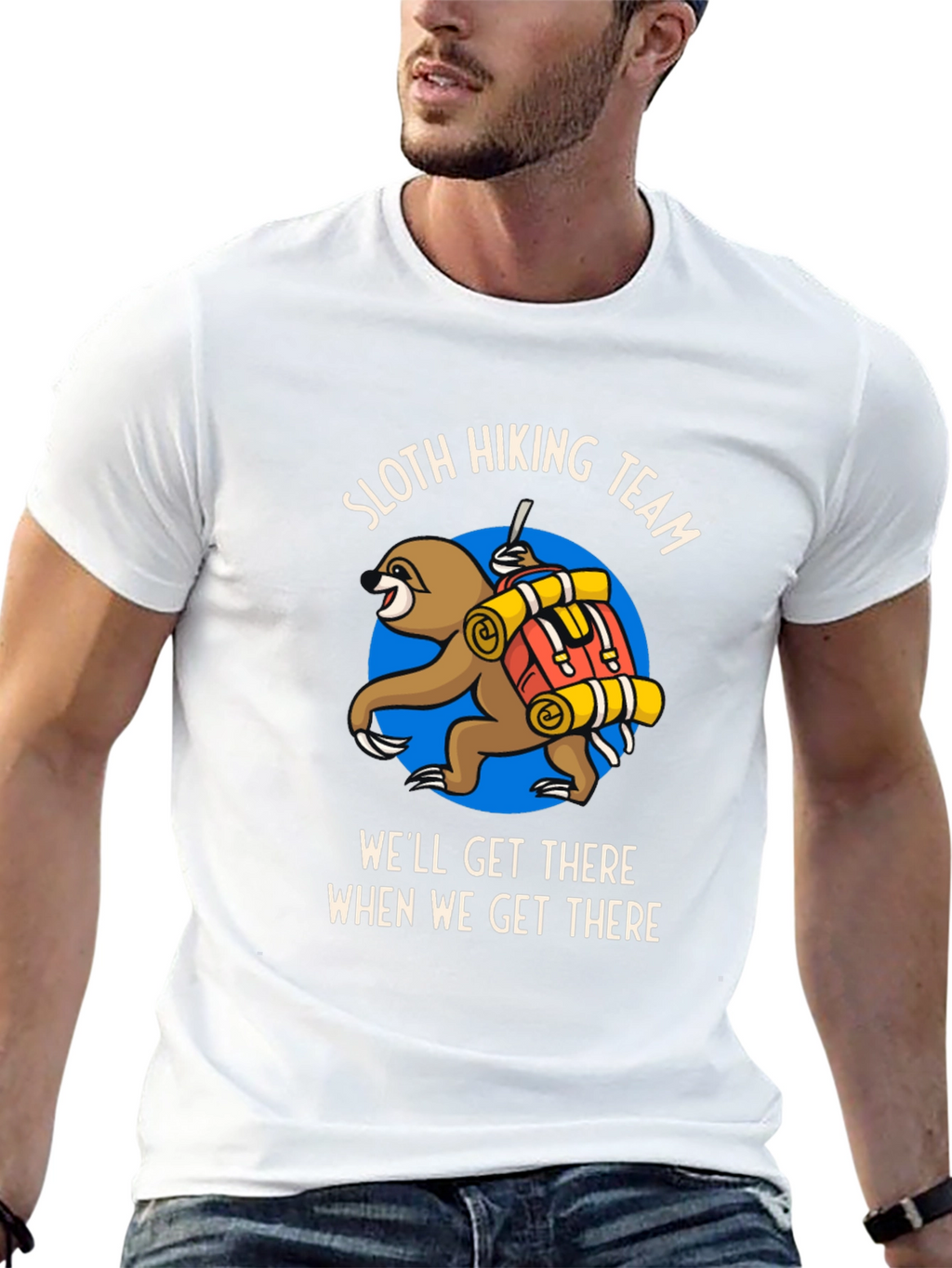 Sloth Hiking Team T-Shirt - Well Get There
