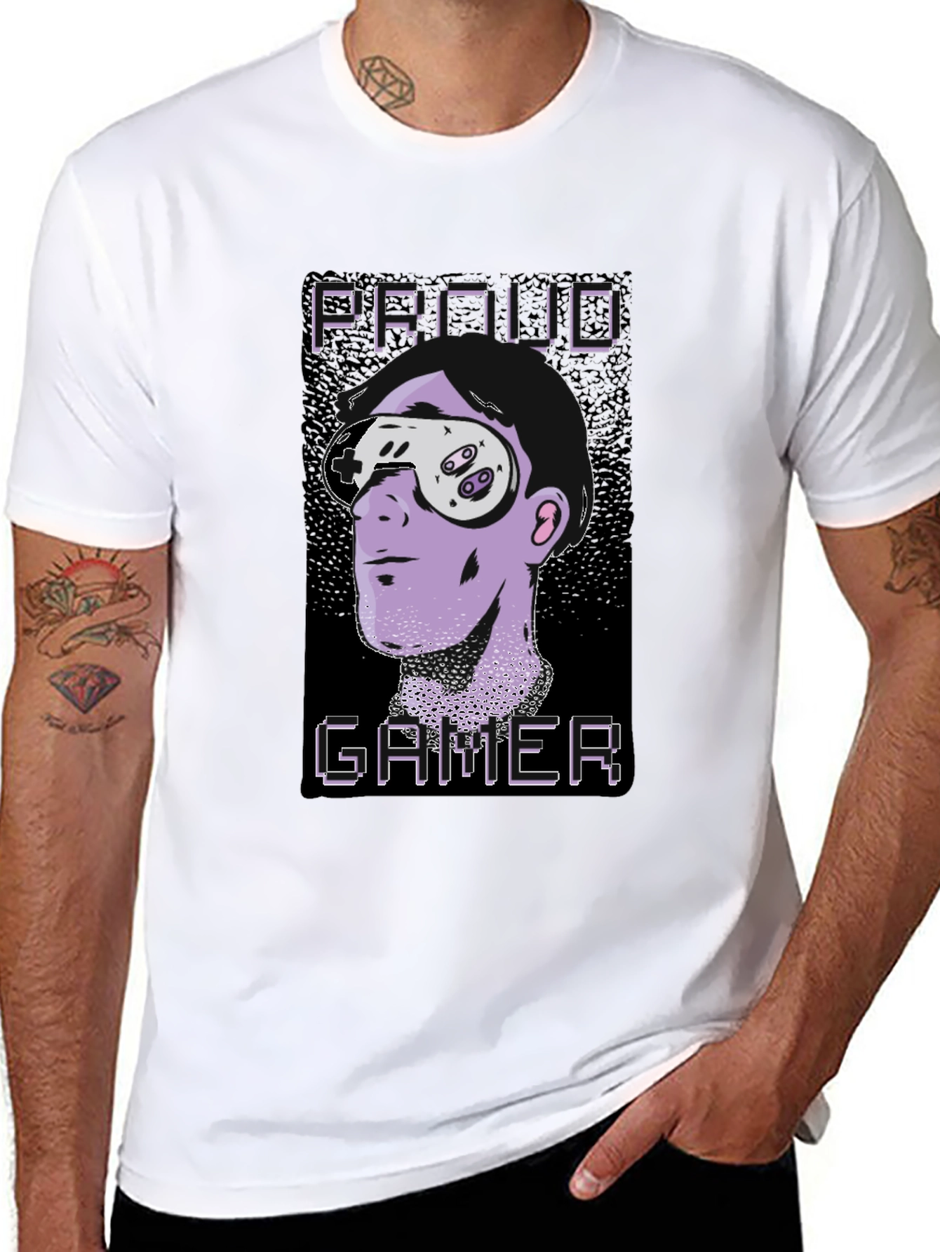 Proud Gamer Graphic Tee - Cool Geek T-Shirt