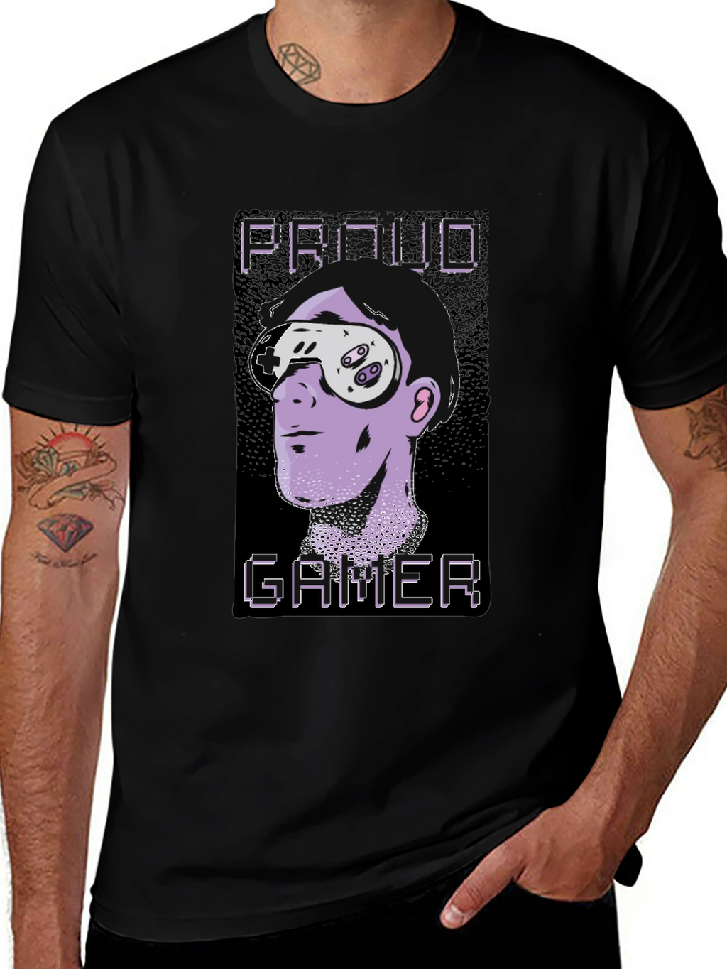 Proud Gamer Graphic Tee - Cool Geek T-Shirt