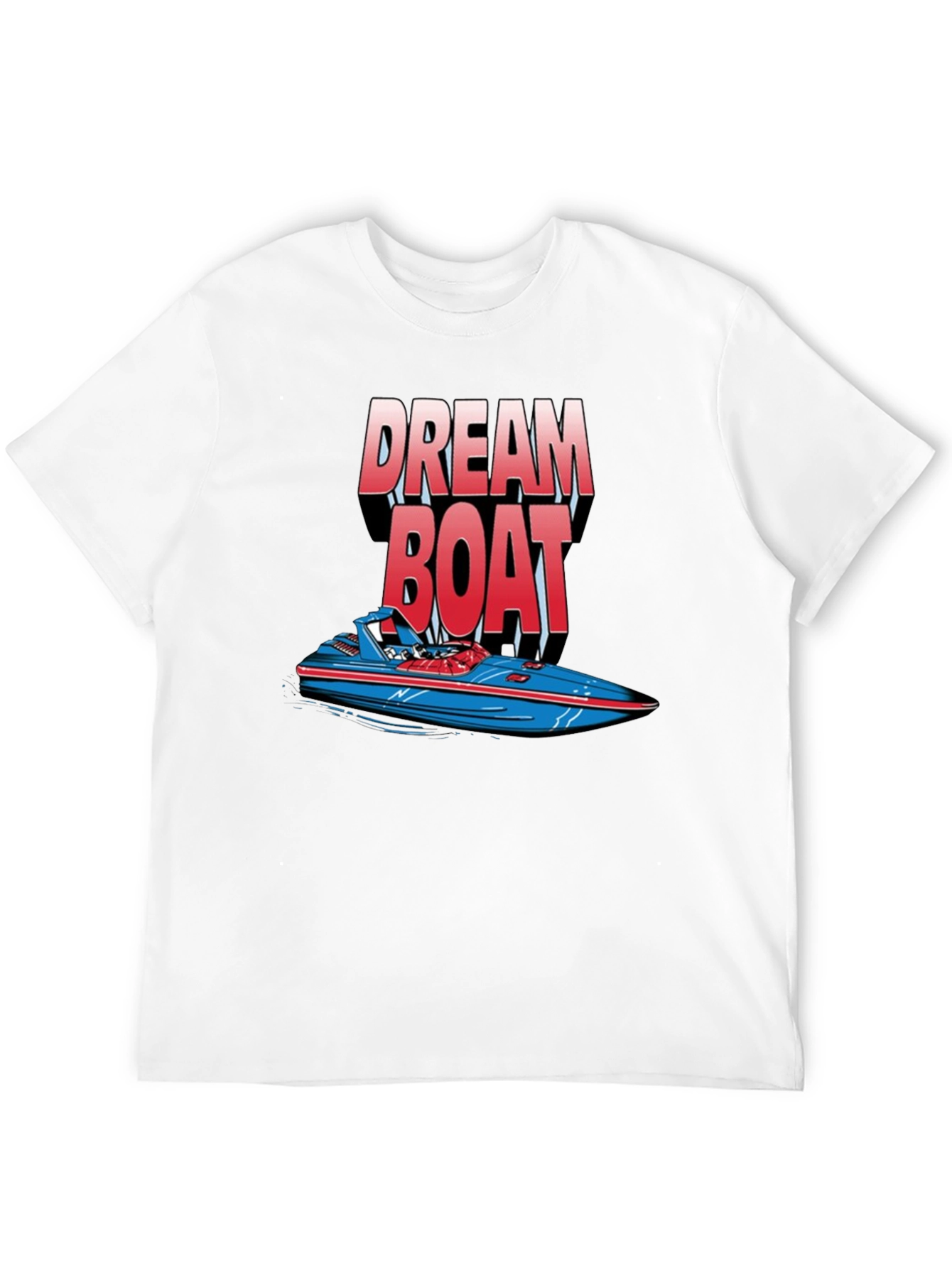 Dream Boat Graphic T-Shirt - Black Cotton Tee