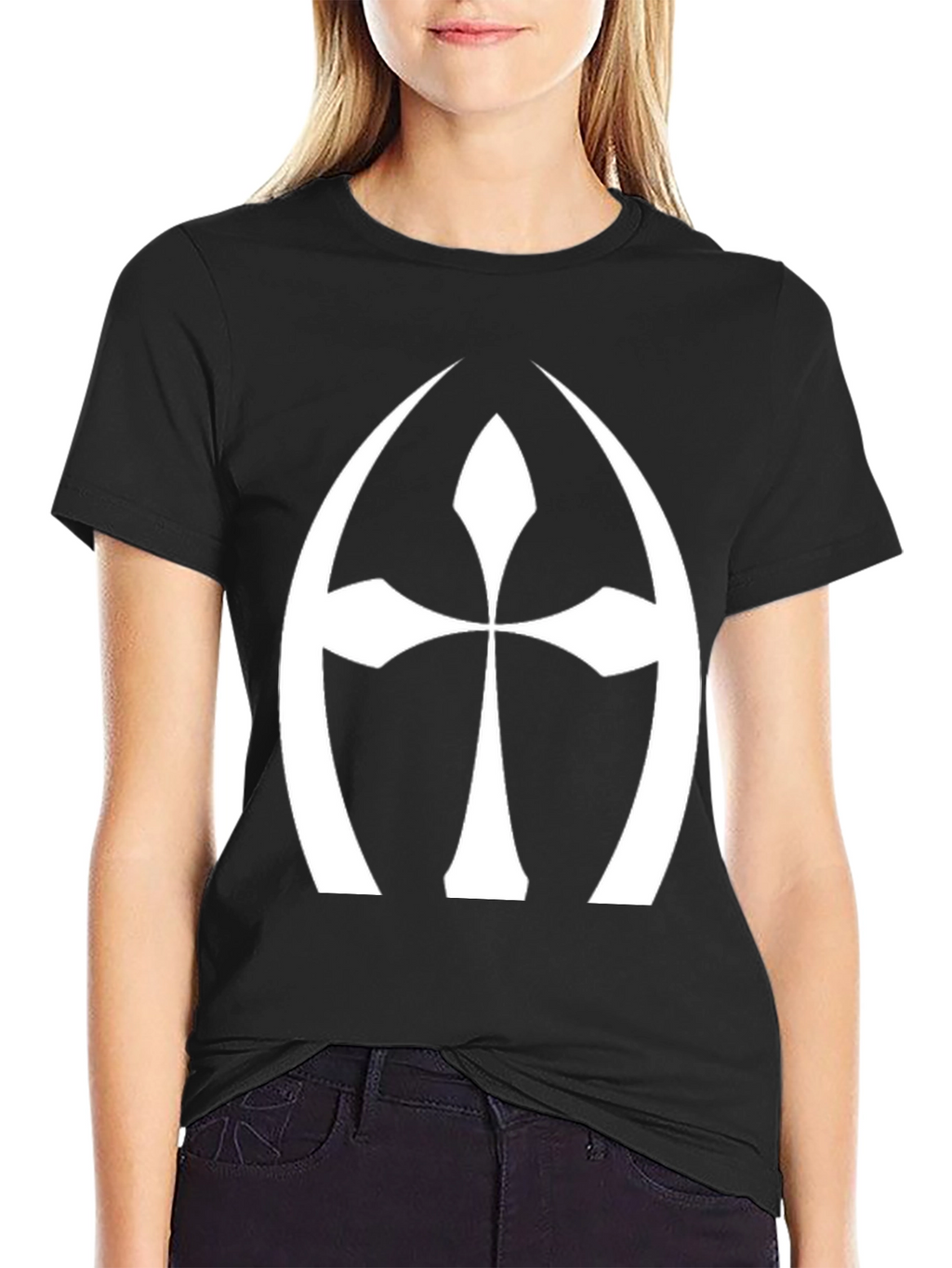 Cross Graphic Black T-Shirt