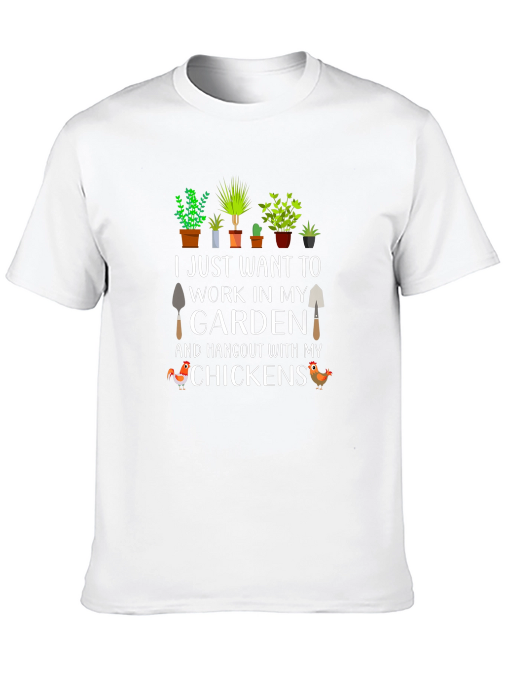 Gardening & Chickens Graphic Tee