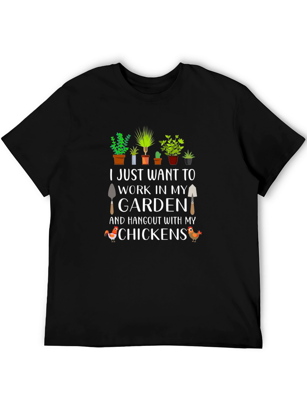 Gardening & Chickens Graphic Tee