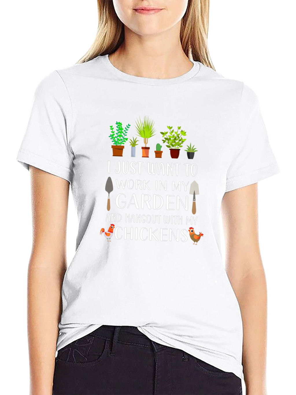 Gardening & Chickens Graphic Tee