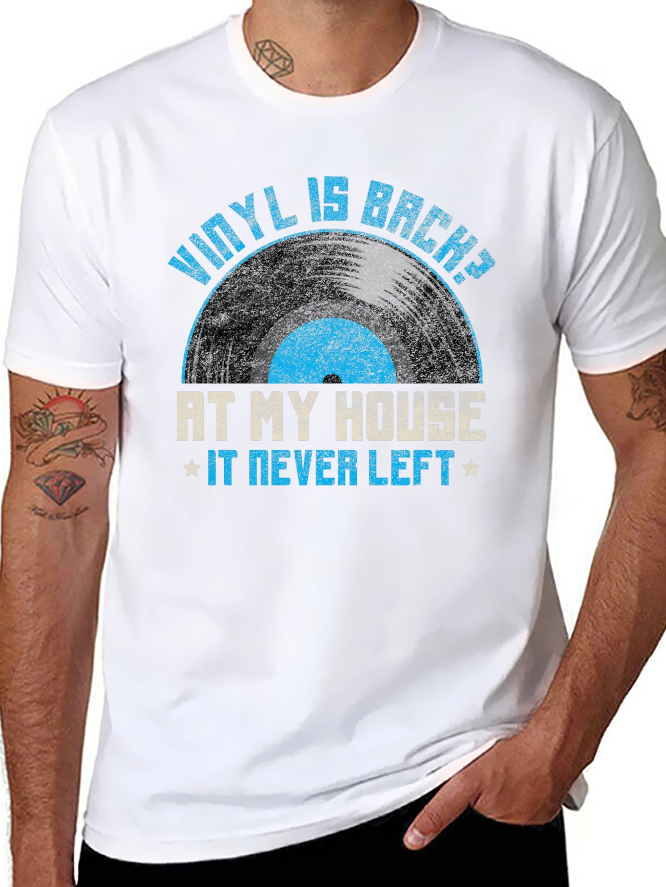 Vinyl is Back T-Shirt - At My House It Never Left