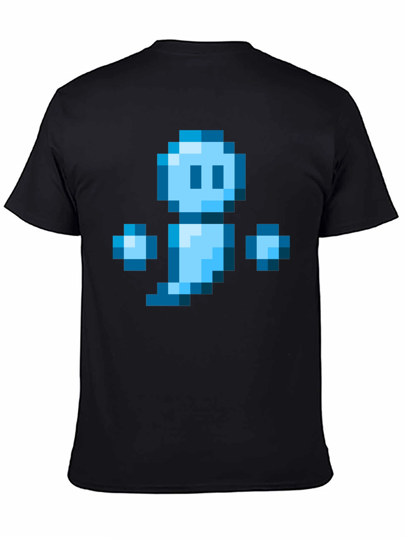 Pixel Ghost Black T-Shirt