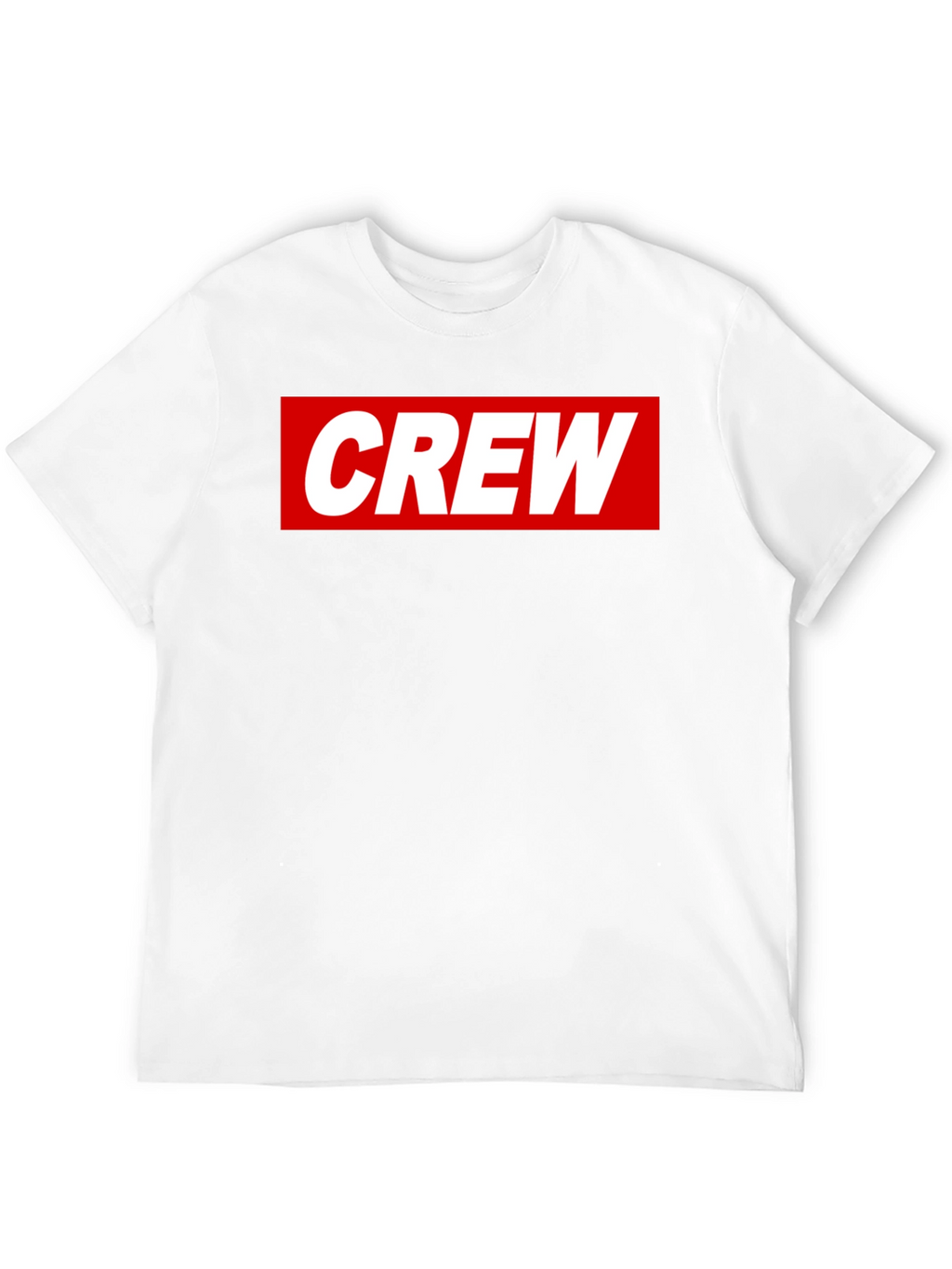 Crew Graphic Tee - Casual Black Cotton T-Shirt