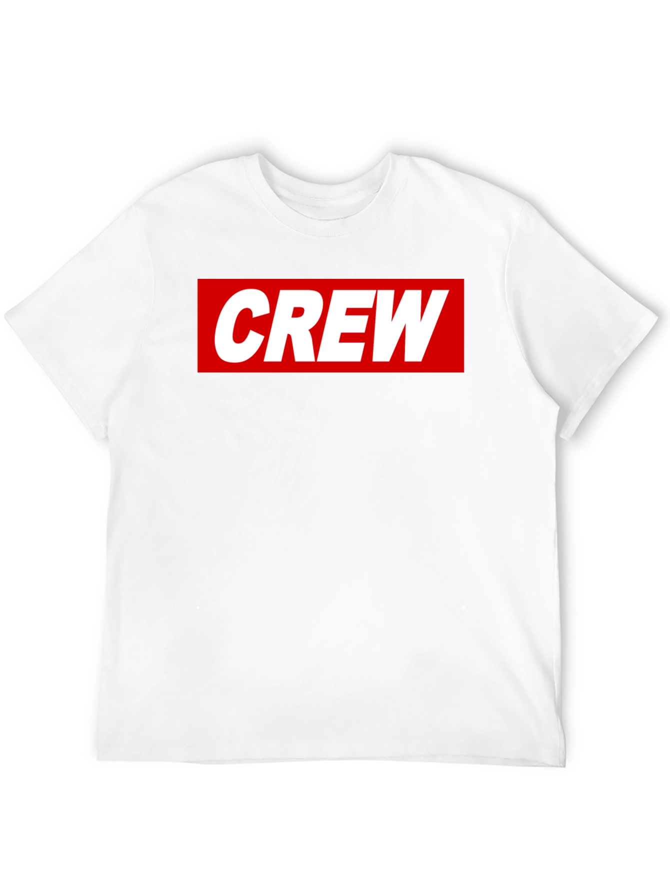 Crew Graphic Tee - Casual Black Cotton T-Shirt