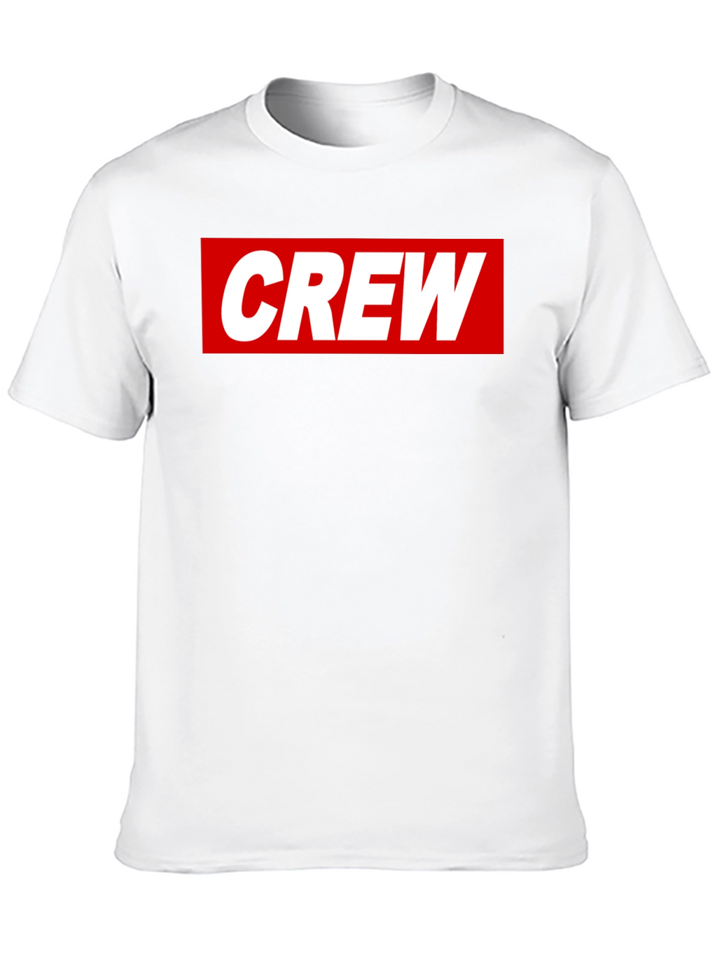 Crew Graphic Tee - Casual Black Cotton T-Shirt