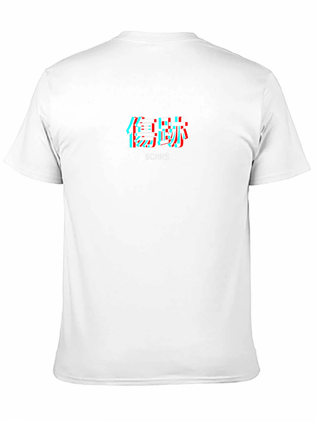 Scars Kanji Glitch T-Shirt - Trendy Graphic Tee