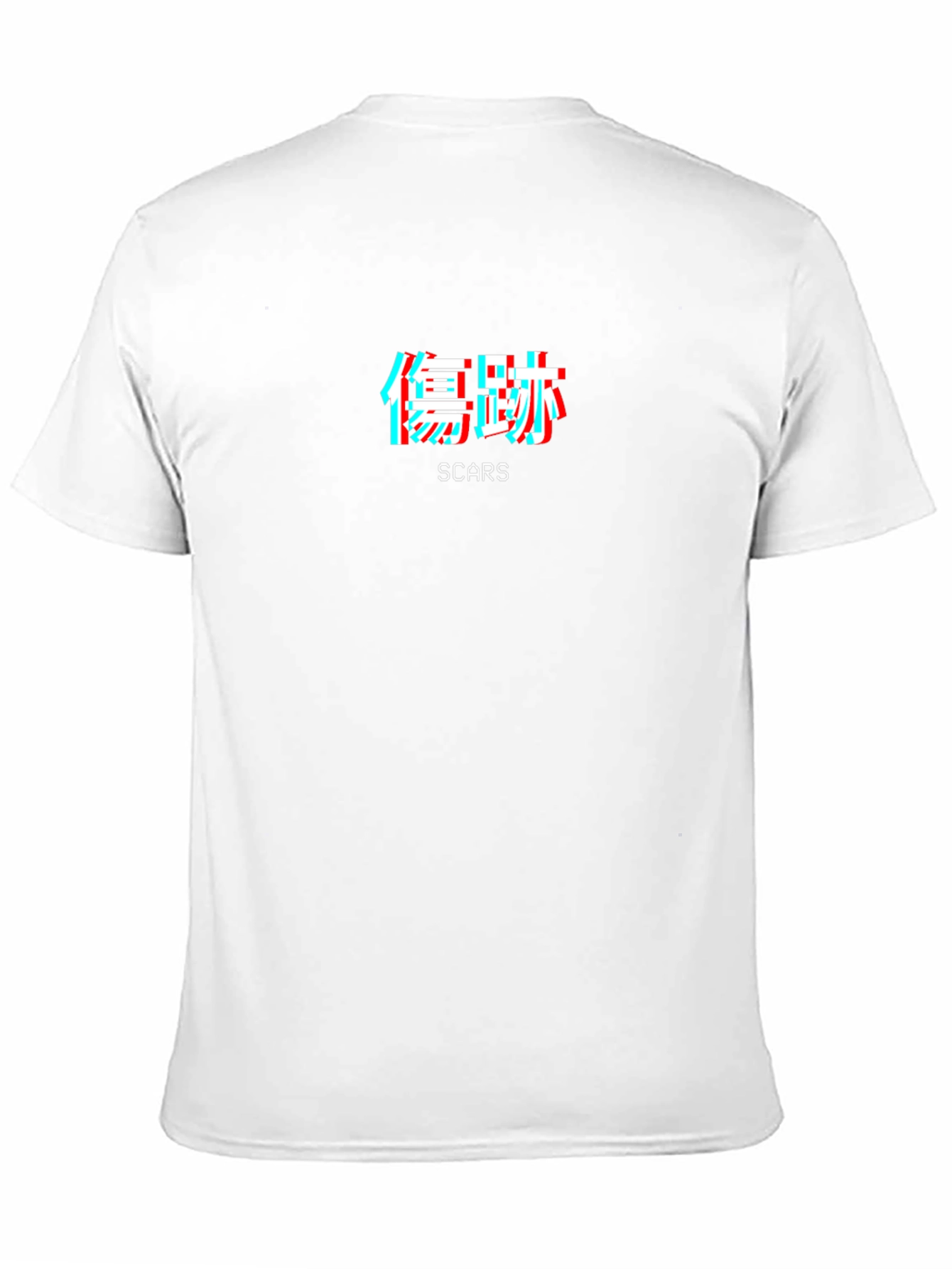 Scars Kanji Glitch T-Shirt - Trendy Graphic Tee