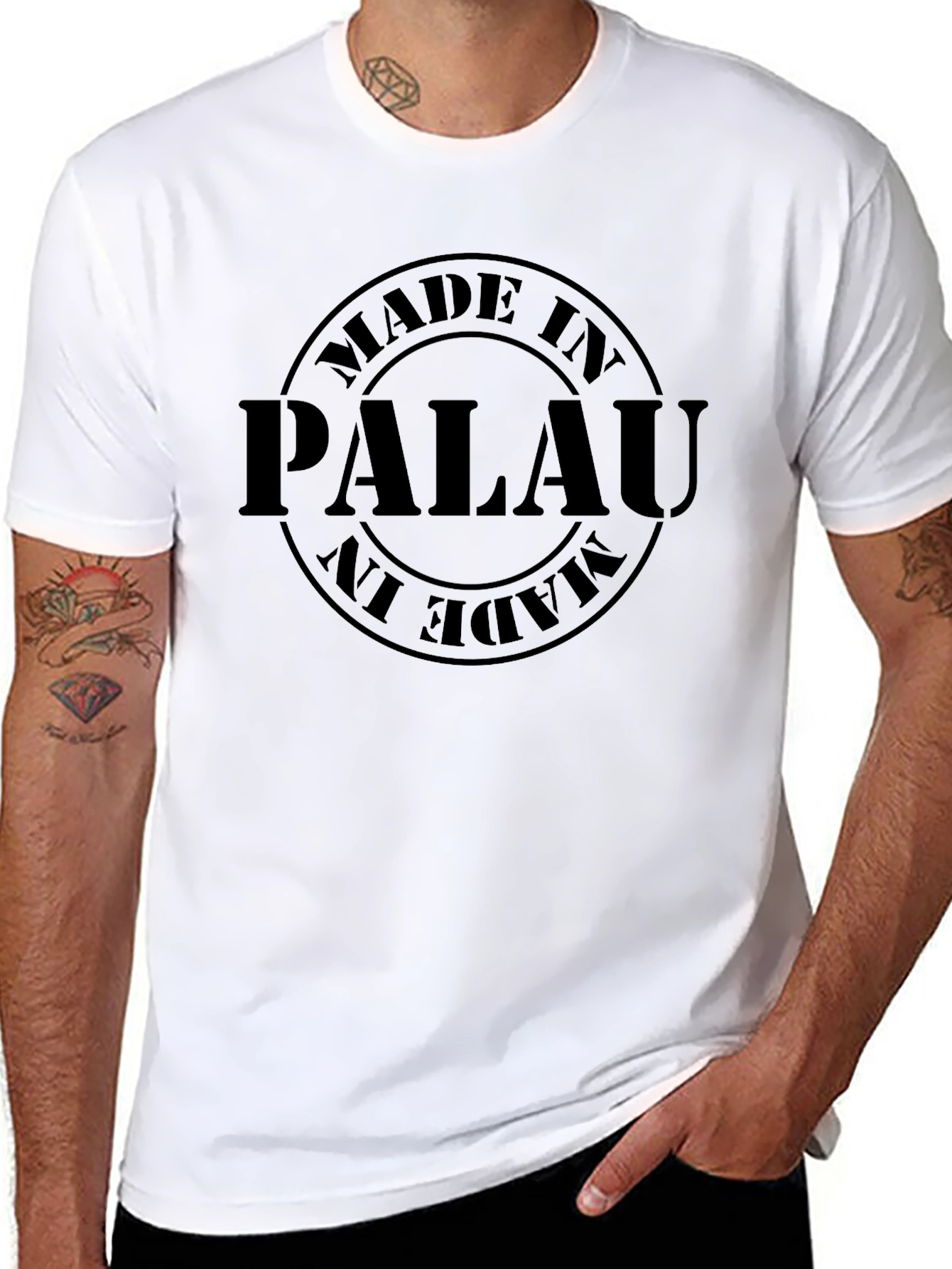 Made in Palau Graphic T-Shirt - Black