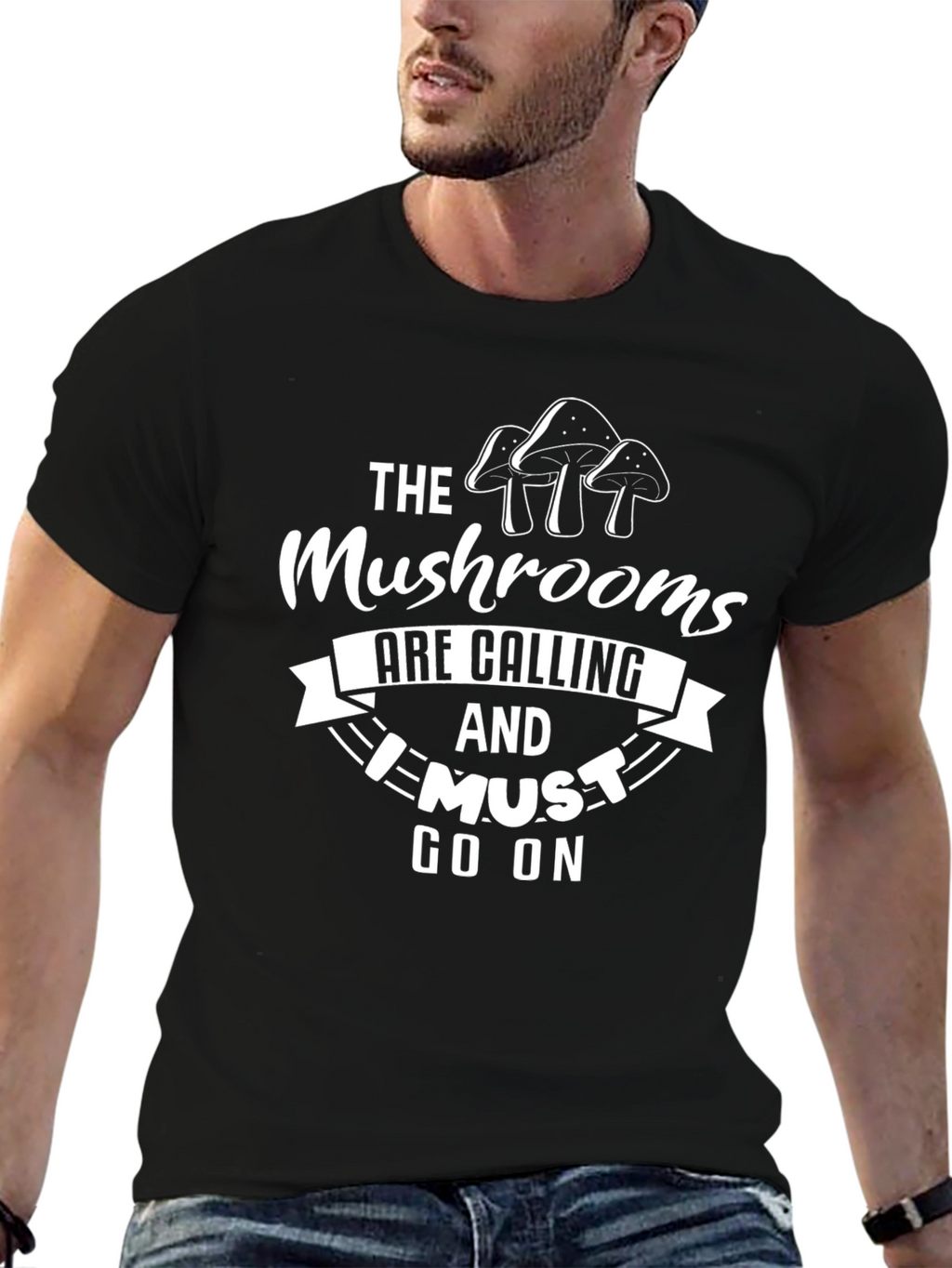 Mushroom Calling T-Shirt: Nature Adventure Tee