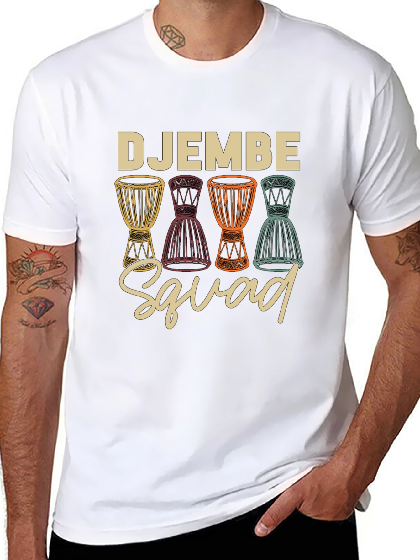 Djembe Squad Graphic Tee - Rhythm & Percussion