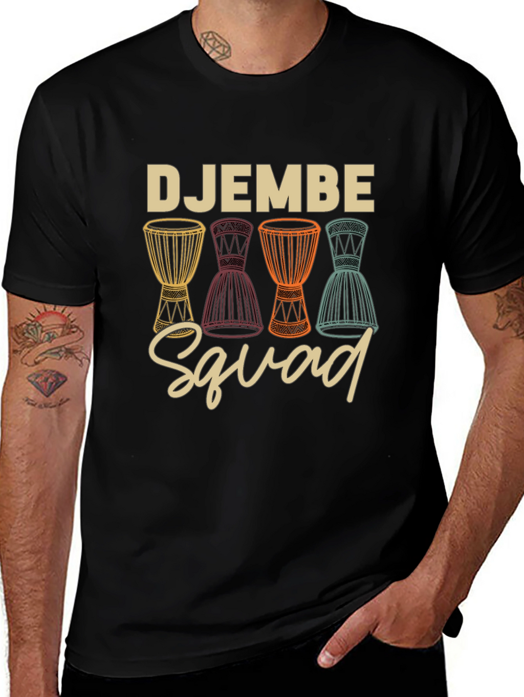 Djembe Squad Graphic Tee - Rhythm & Percussion